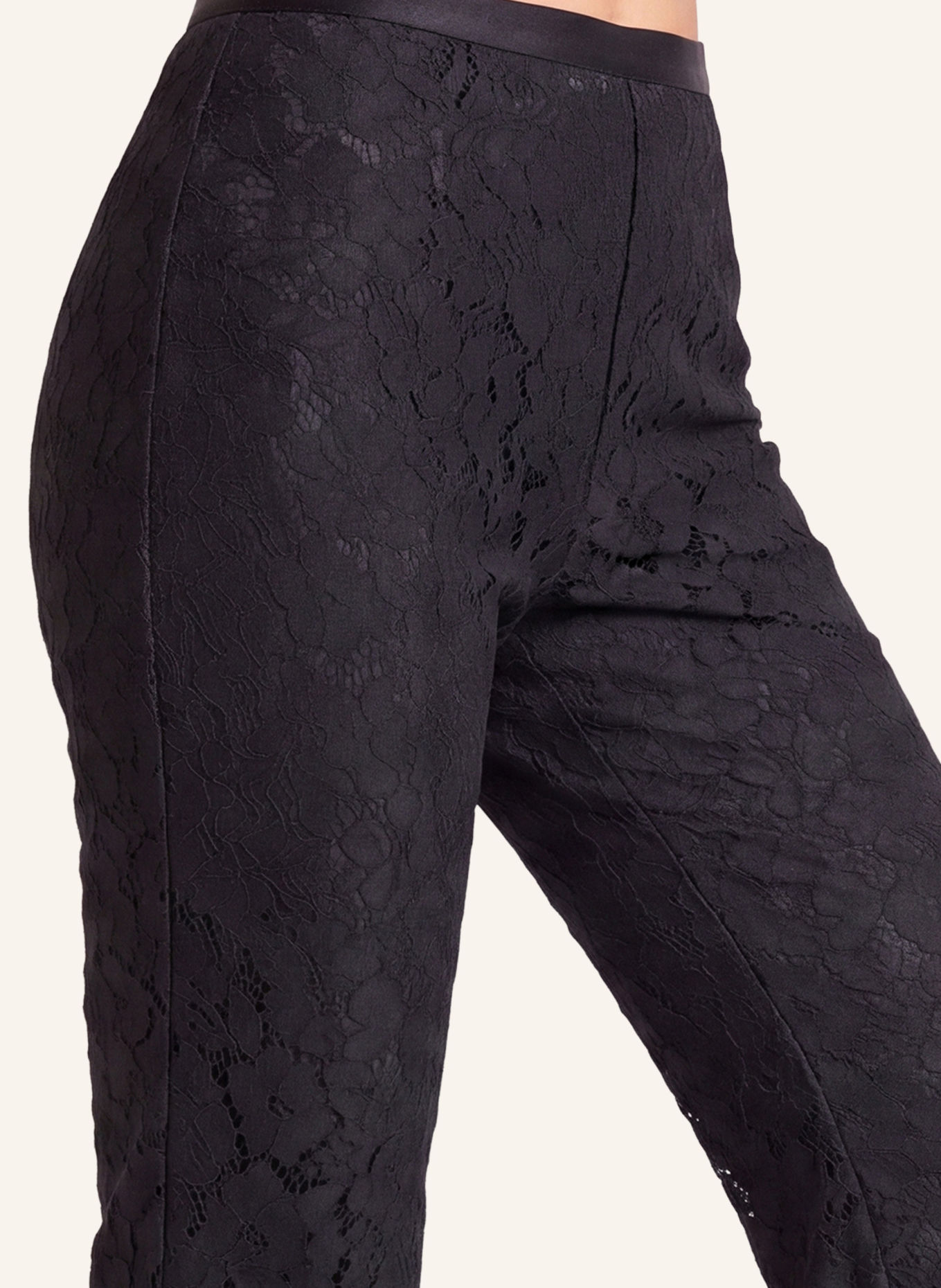 APART Spitzenhose: SCHWARZ