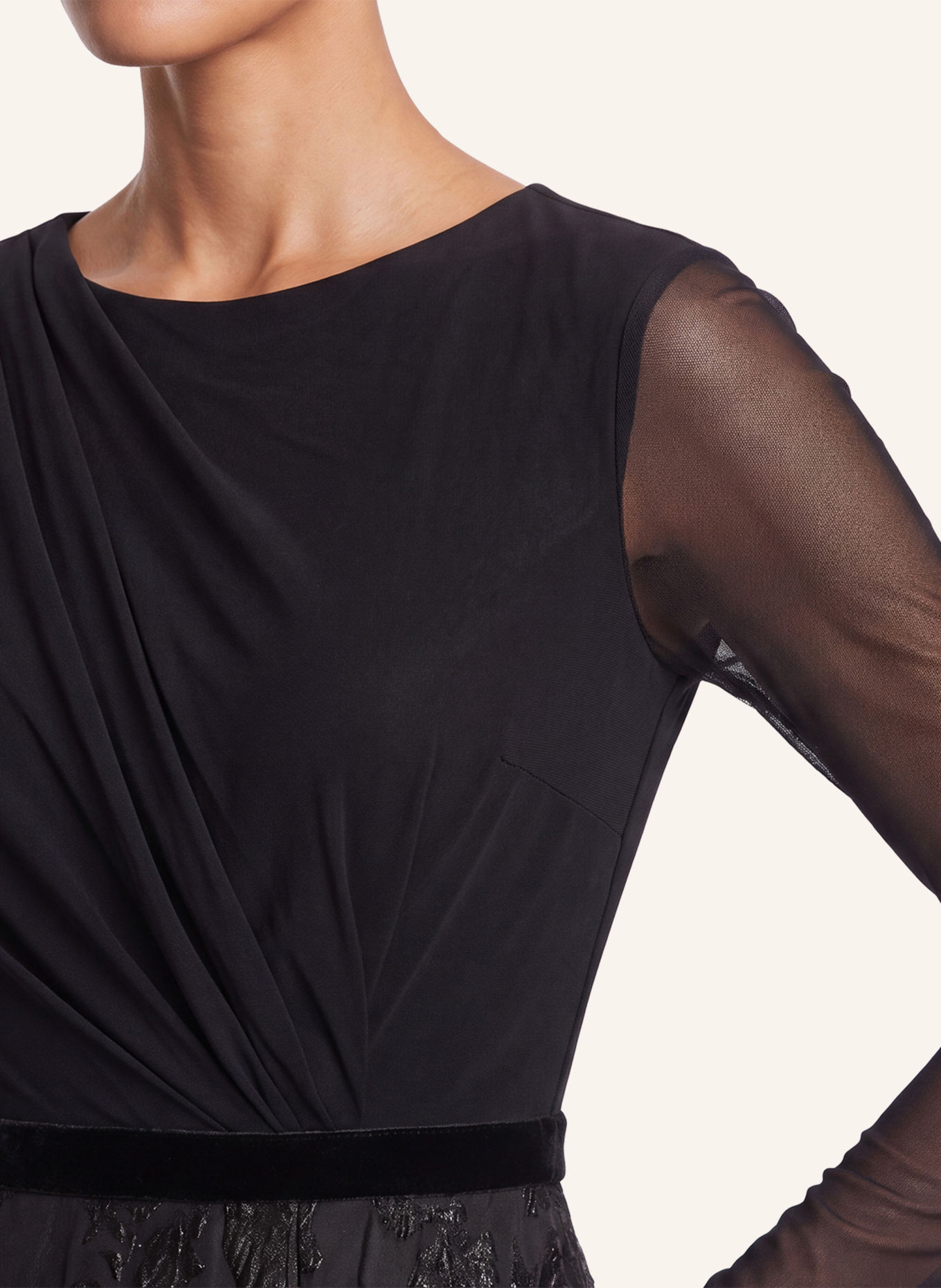 APART Langes Abendkleid: SCHWARZ