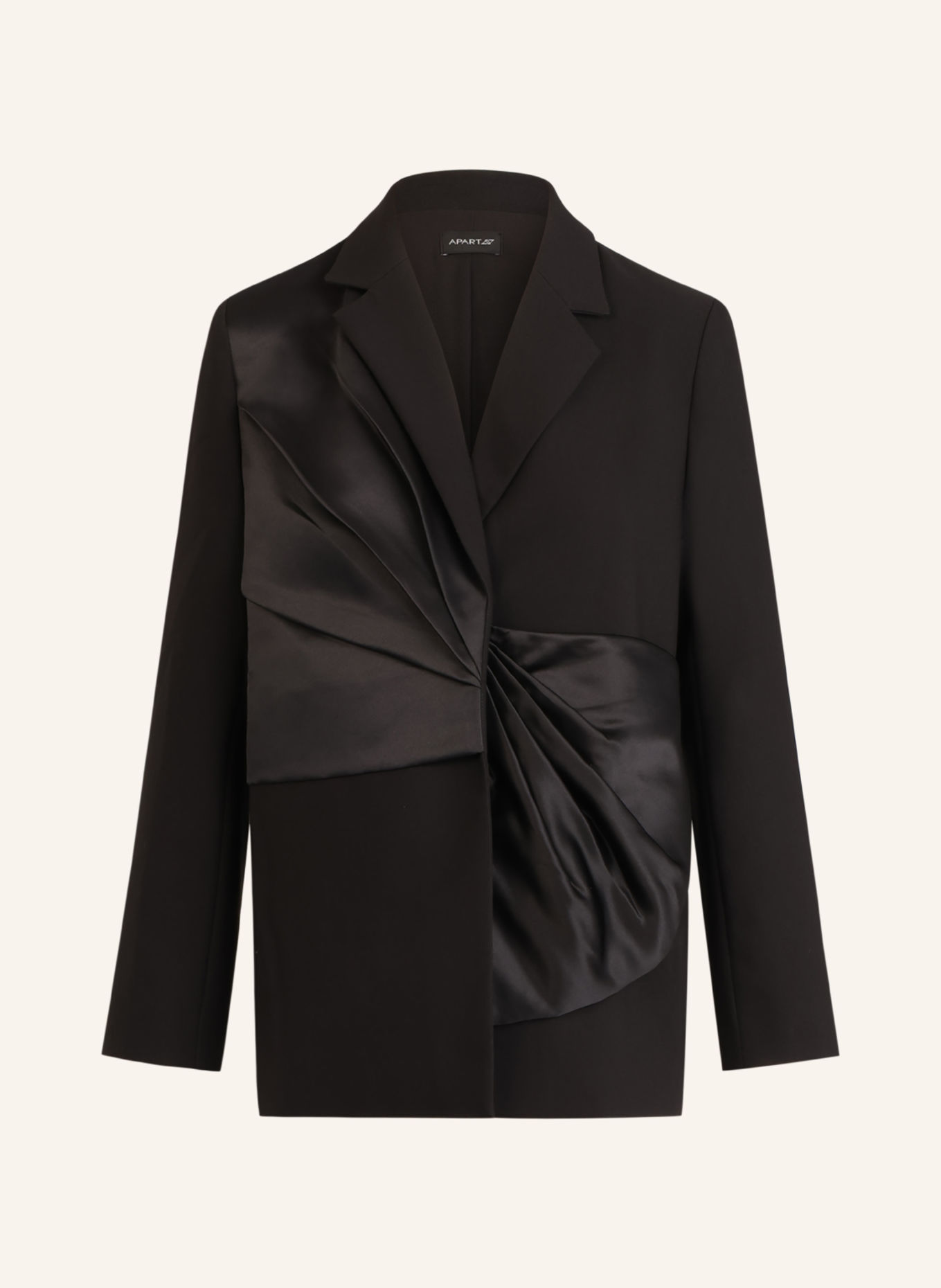 APART Blazer mit Drapierung: SCHWARZ