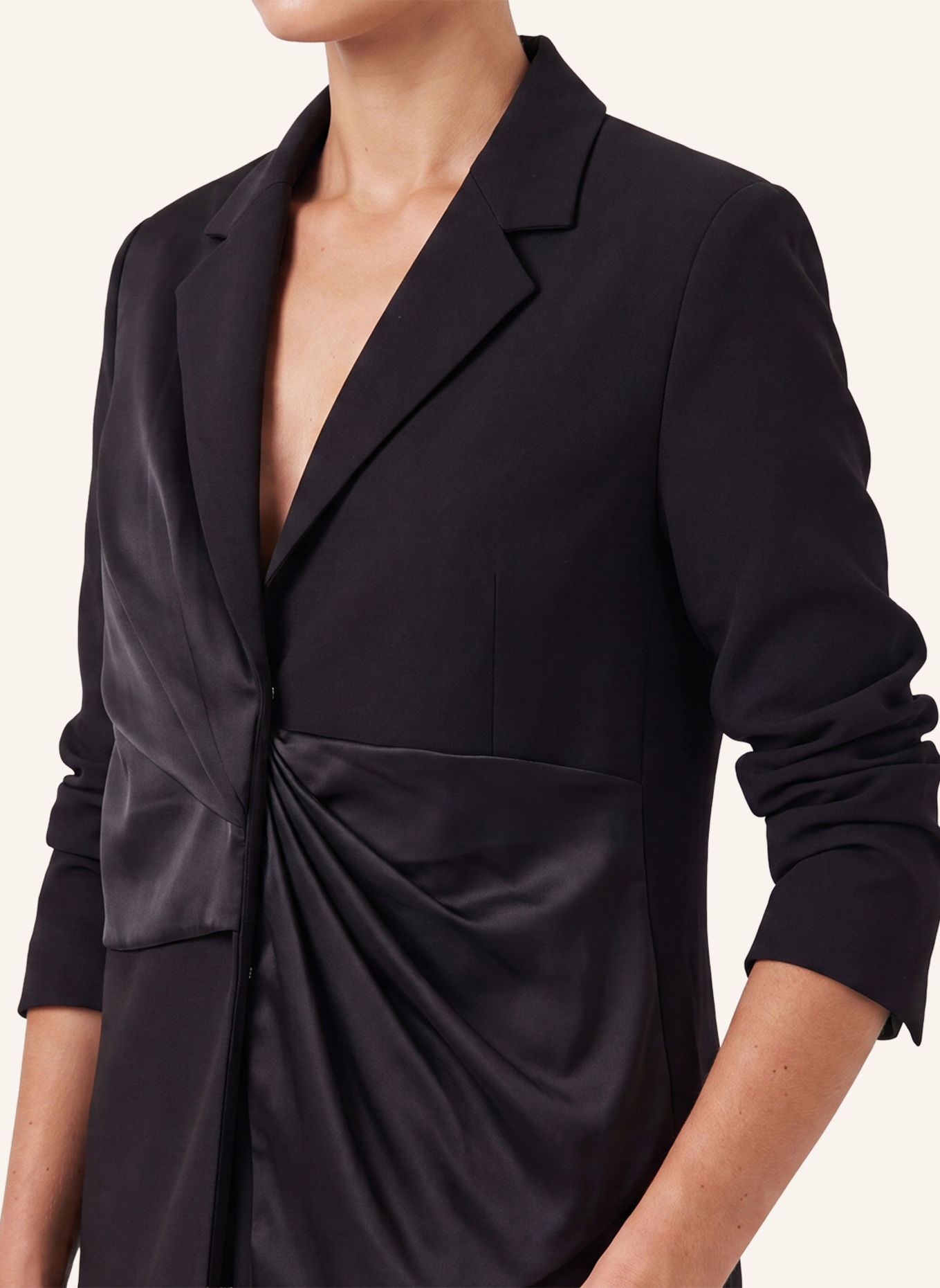 APART Blazer mit Drapierung: SCHWARZ