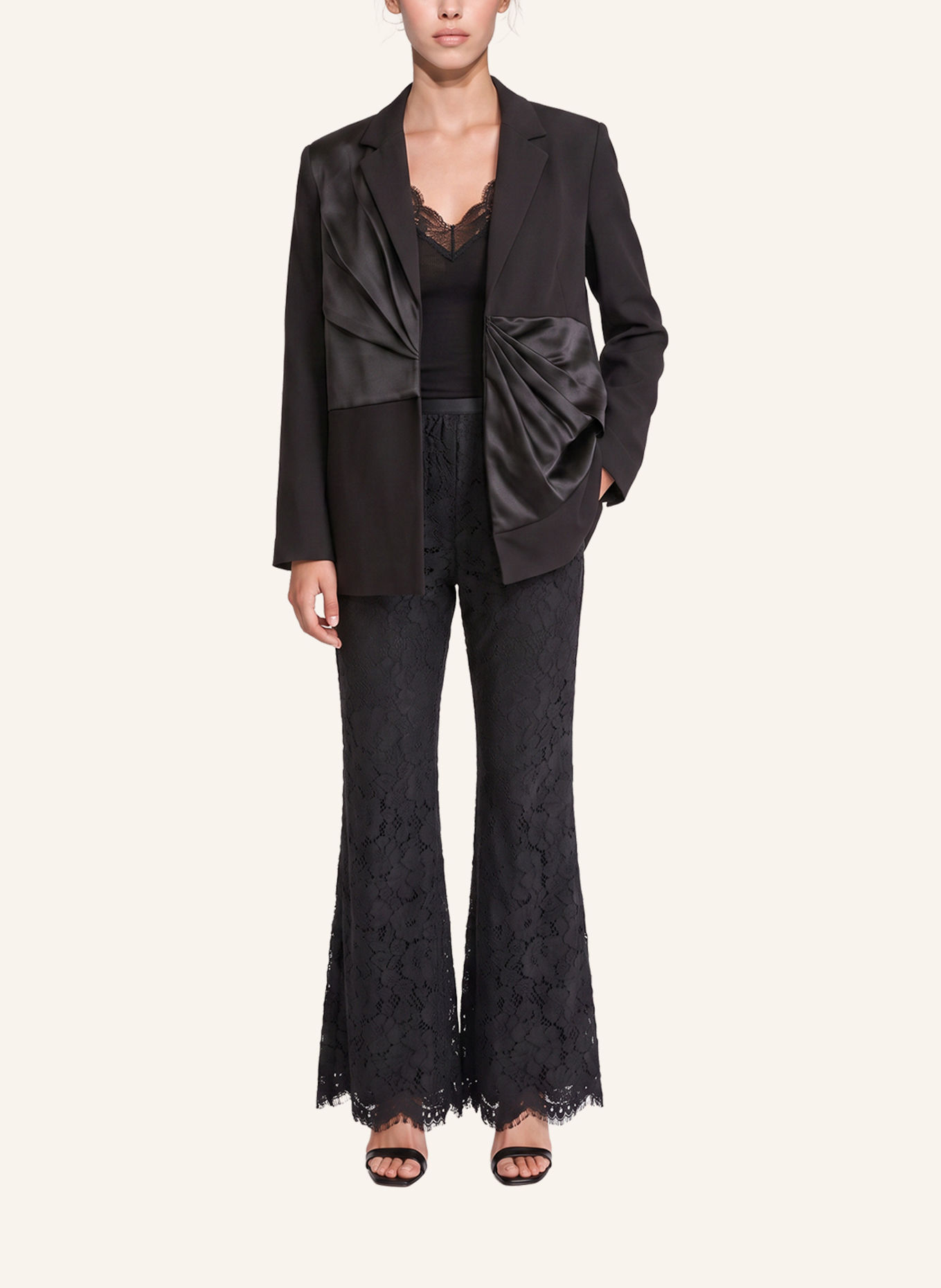 APART Spitzenhose: SCHWARZ