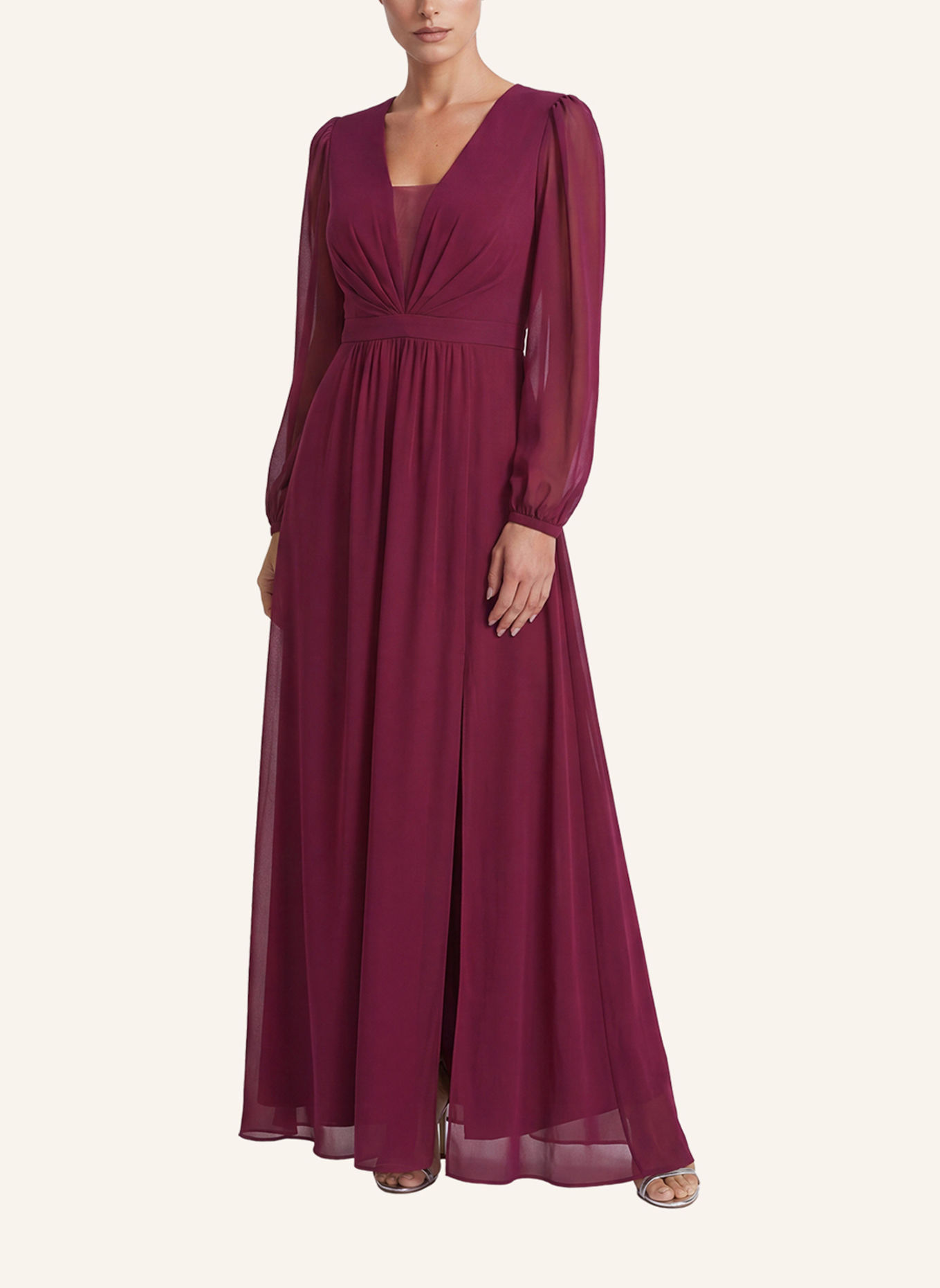 APART Chiffonkleid: ROT