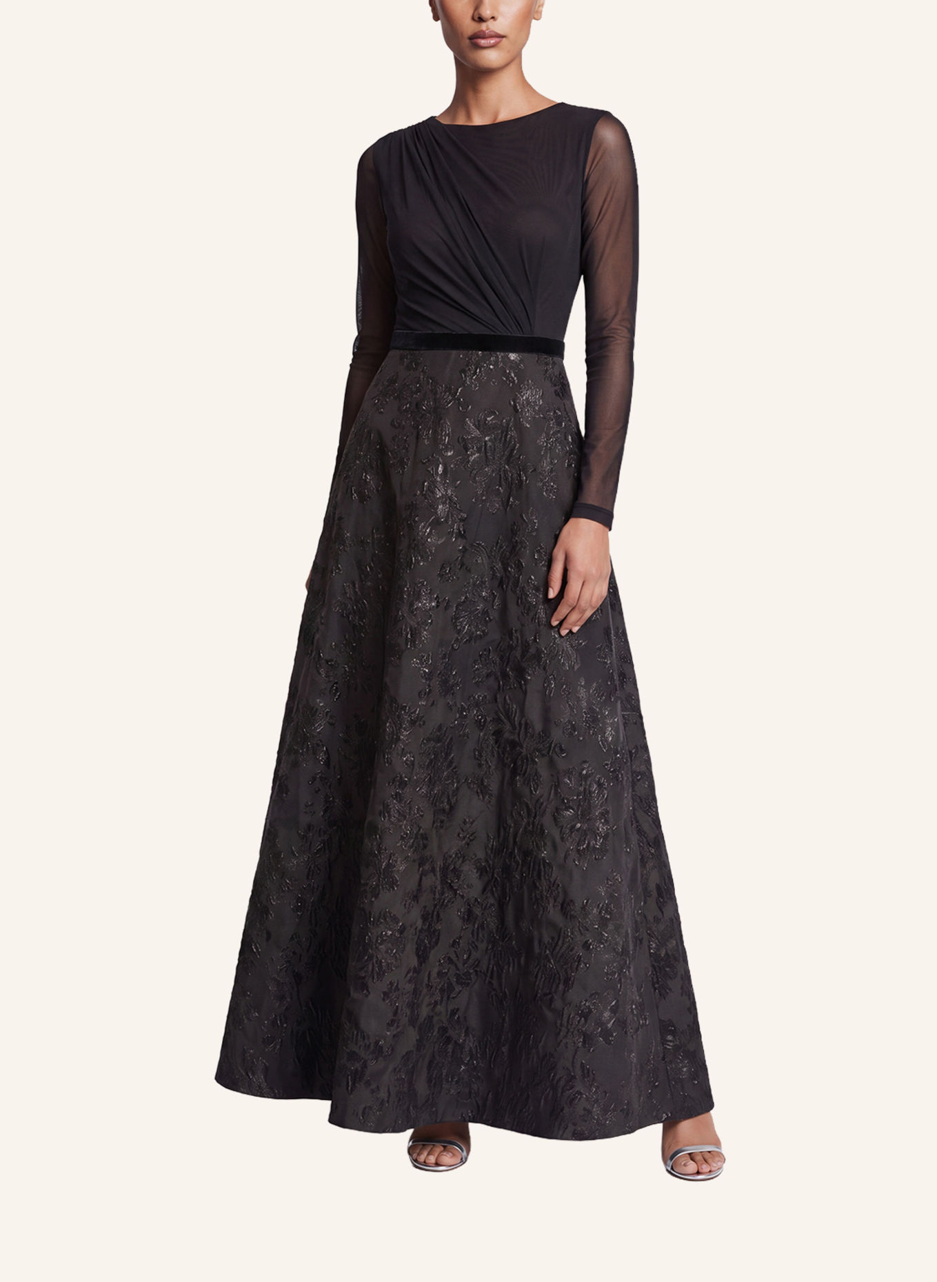APART Langes Abendkleid: SCHWARZ
