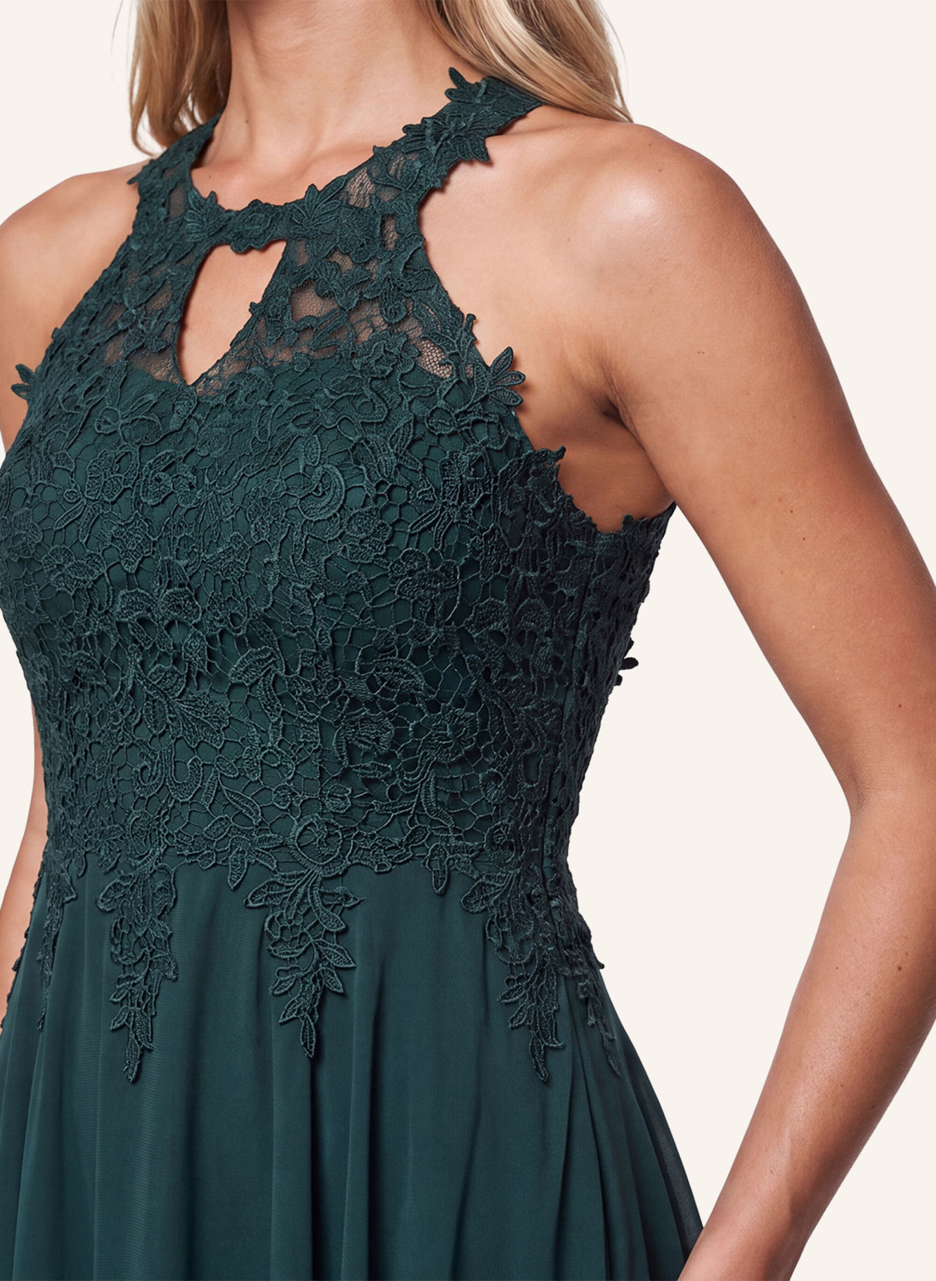 APART Cocktailkleid: DUNKELGRÜN
