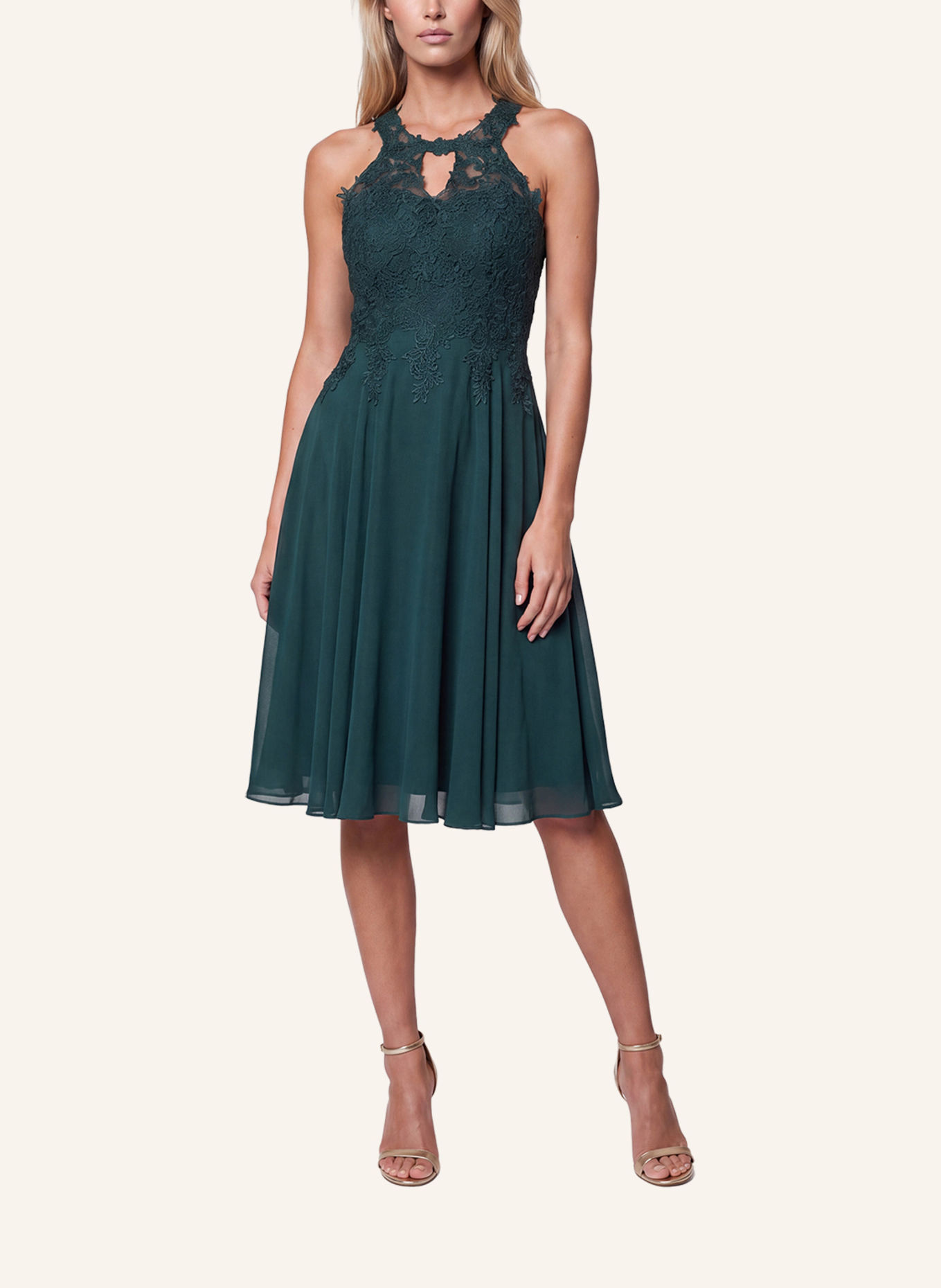 APART Cocktailkleid: DUNKELGRÜN