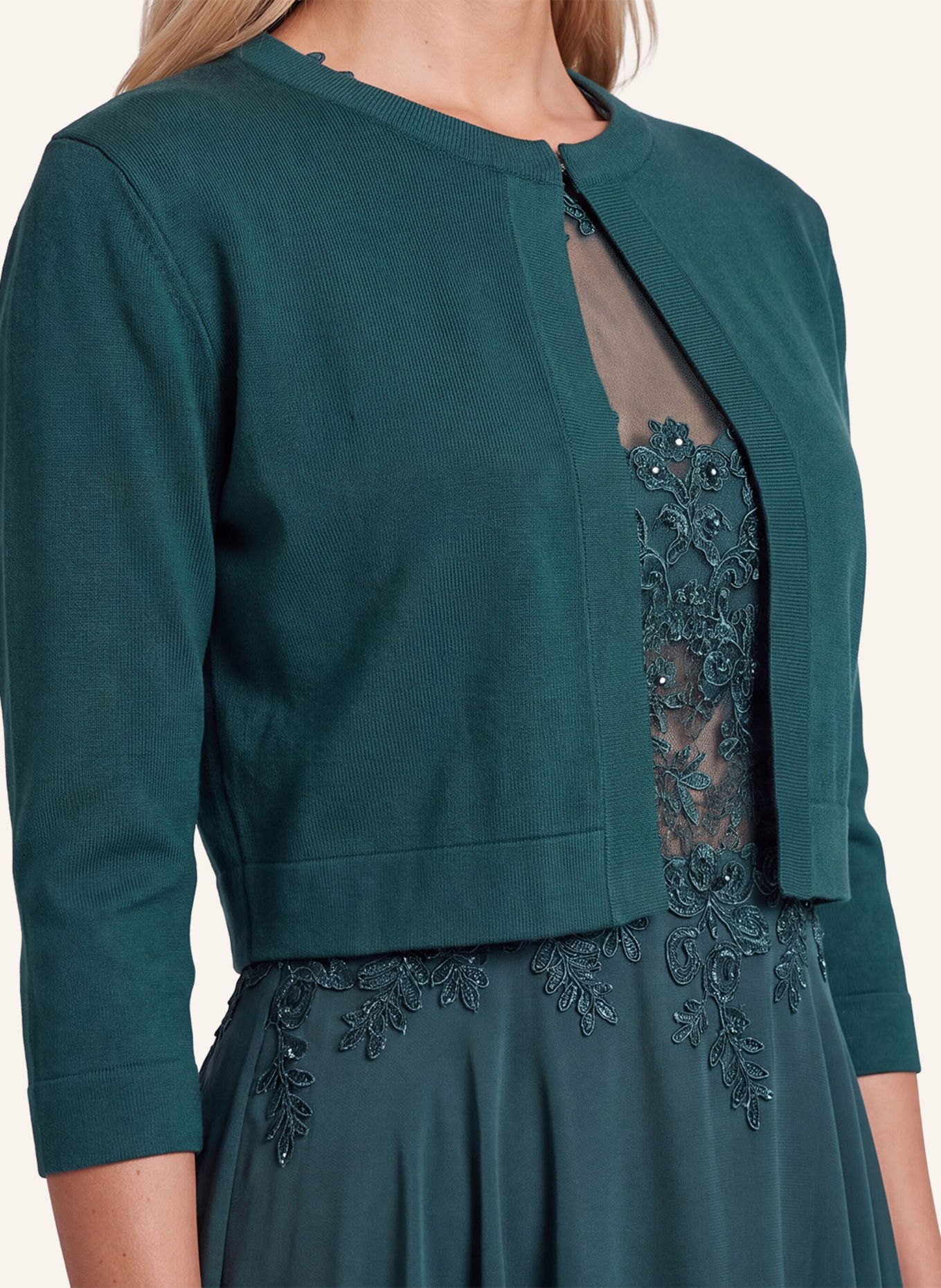 APART Strickbolero: DUNKELGRÜN