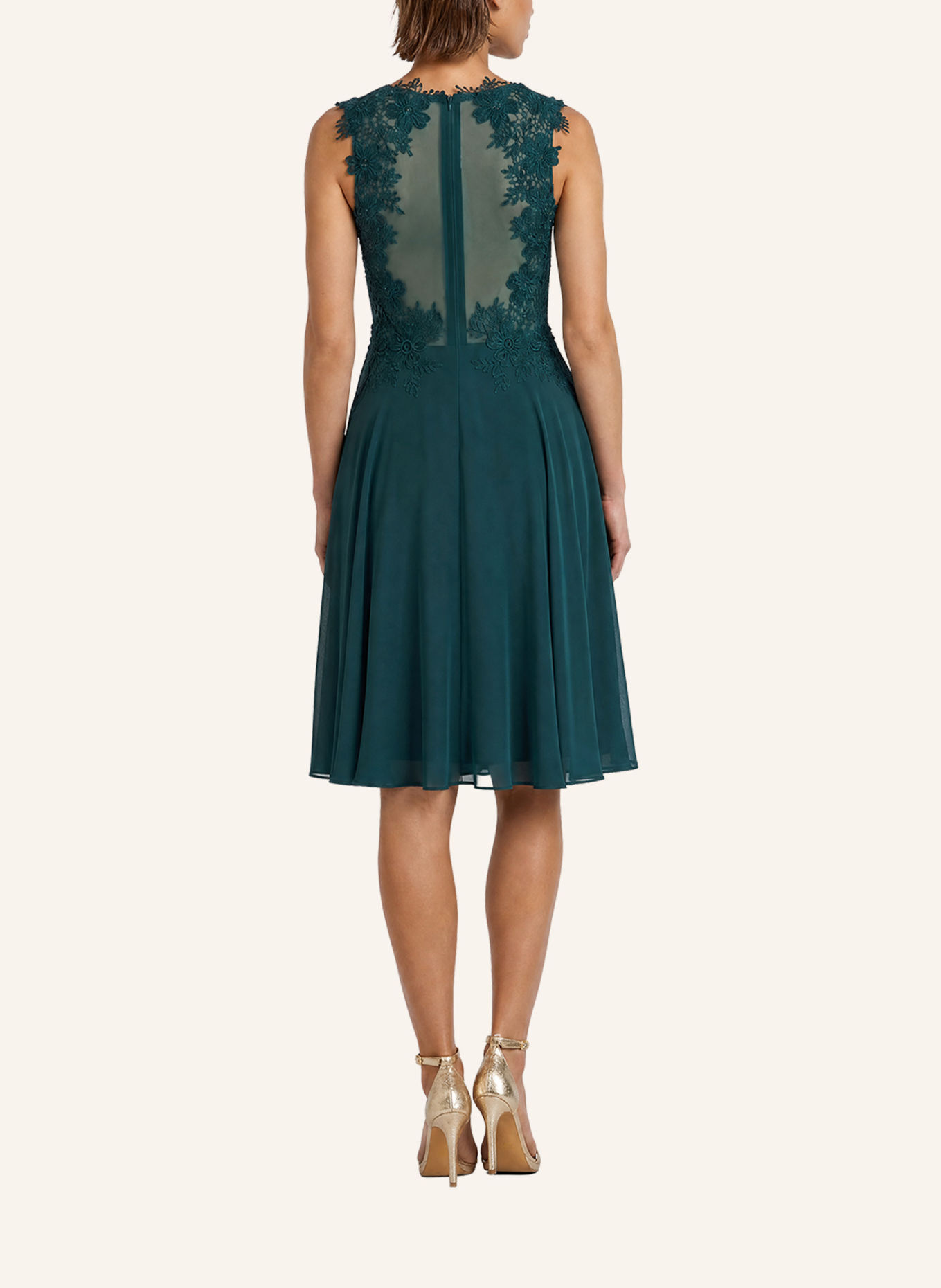 APART Cocktailkleid: DUNKELGRÜN