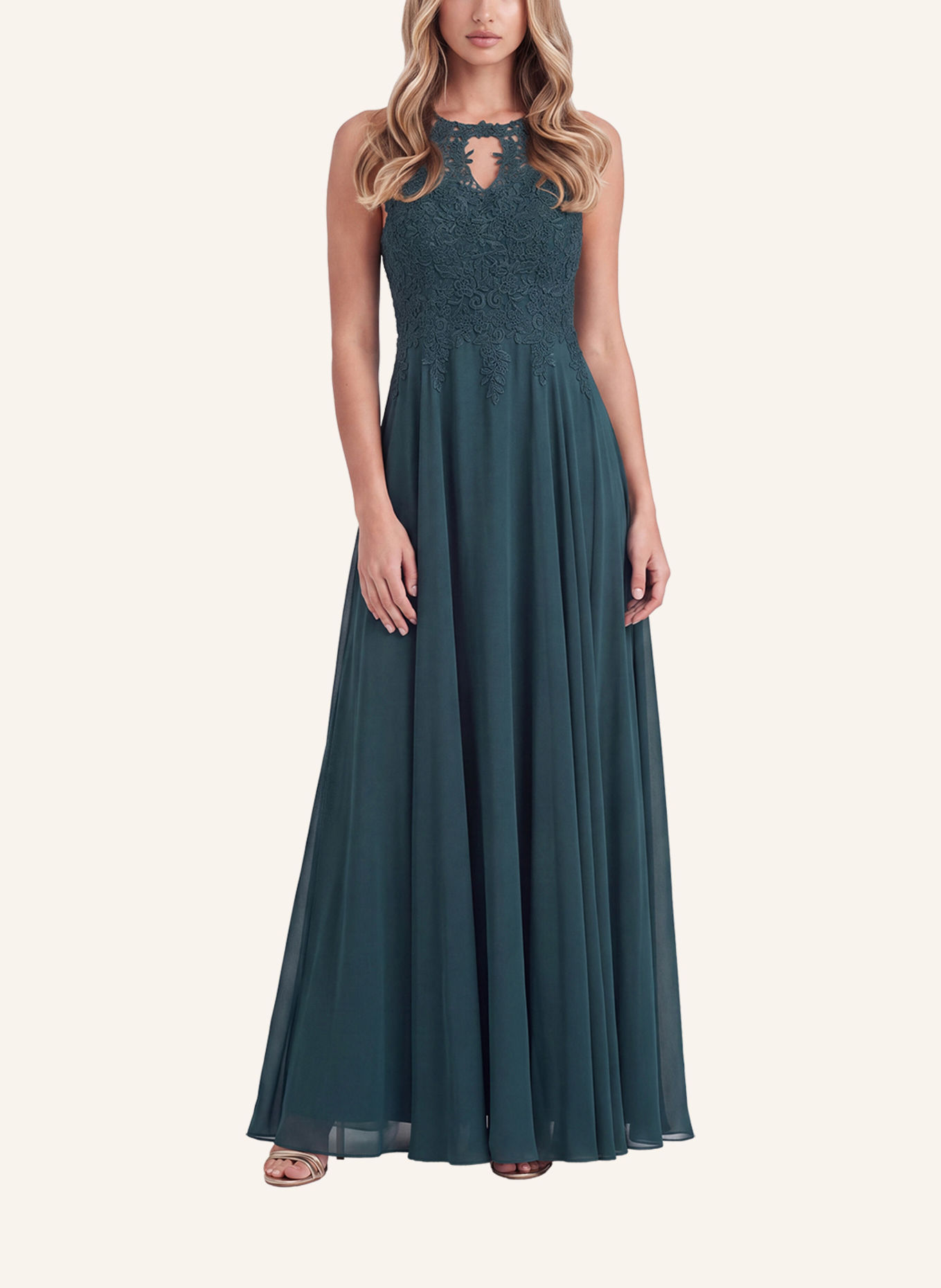 APART Abendkleid: DUNKELGRÜN