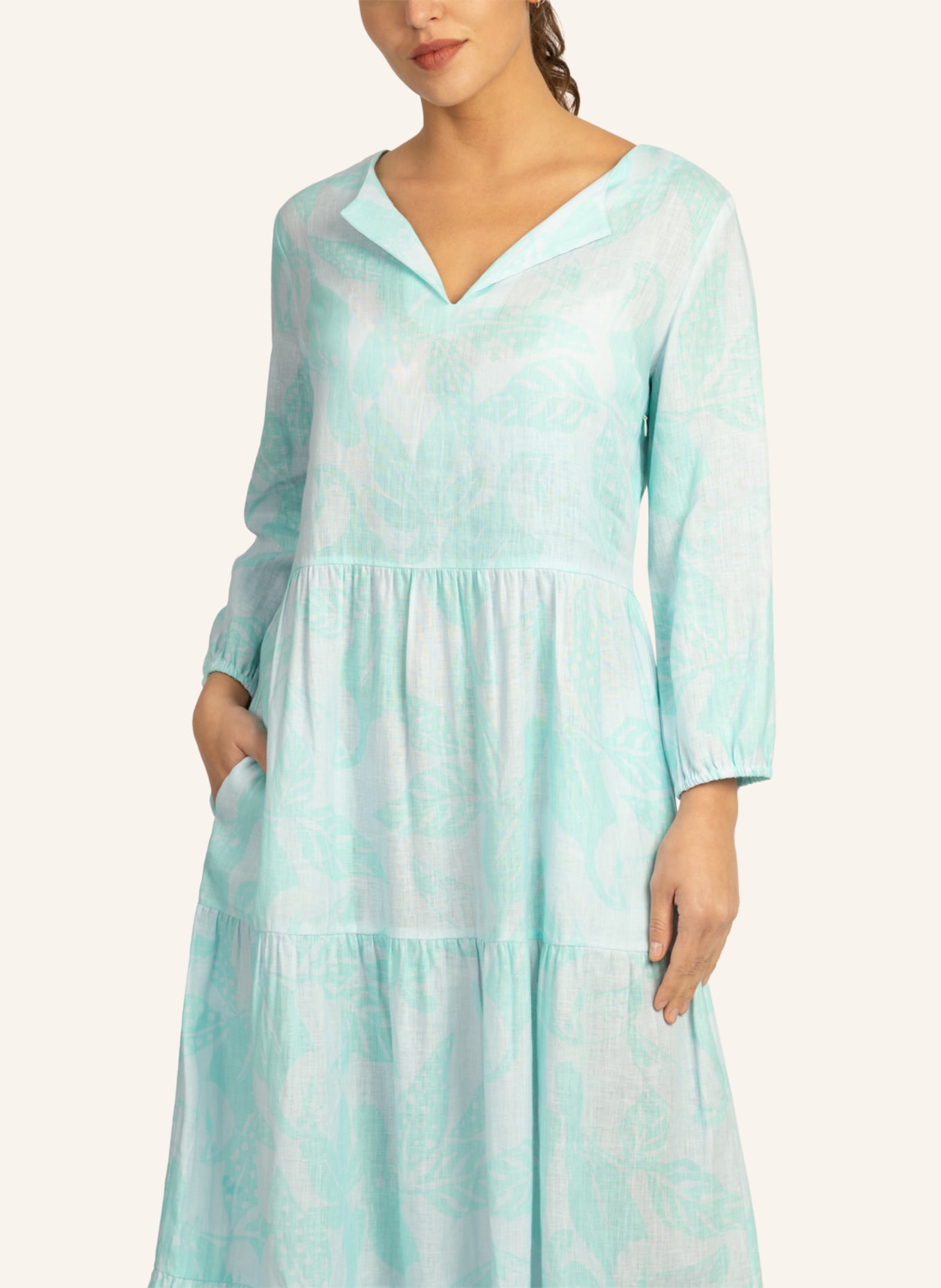 mint & mia Leinen Kleid, Farbe: HELLBLAU (Bild 3)