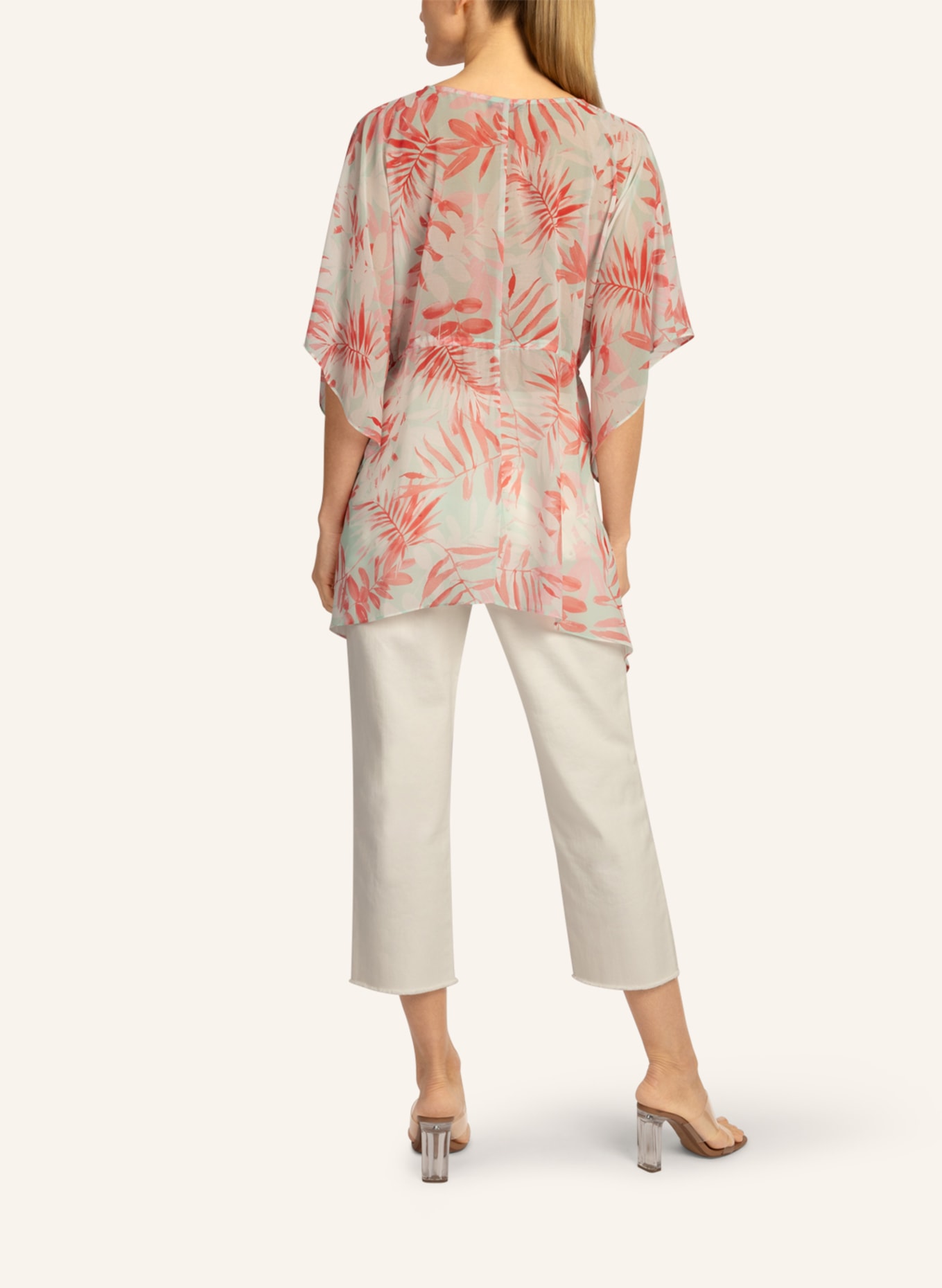 APART Asymmetrische Bluse, Farbe: MINT/ WEISS/ GRÜN (Bild 2)