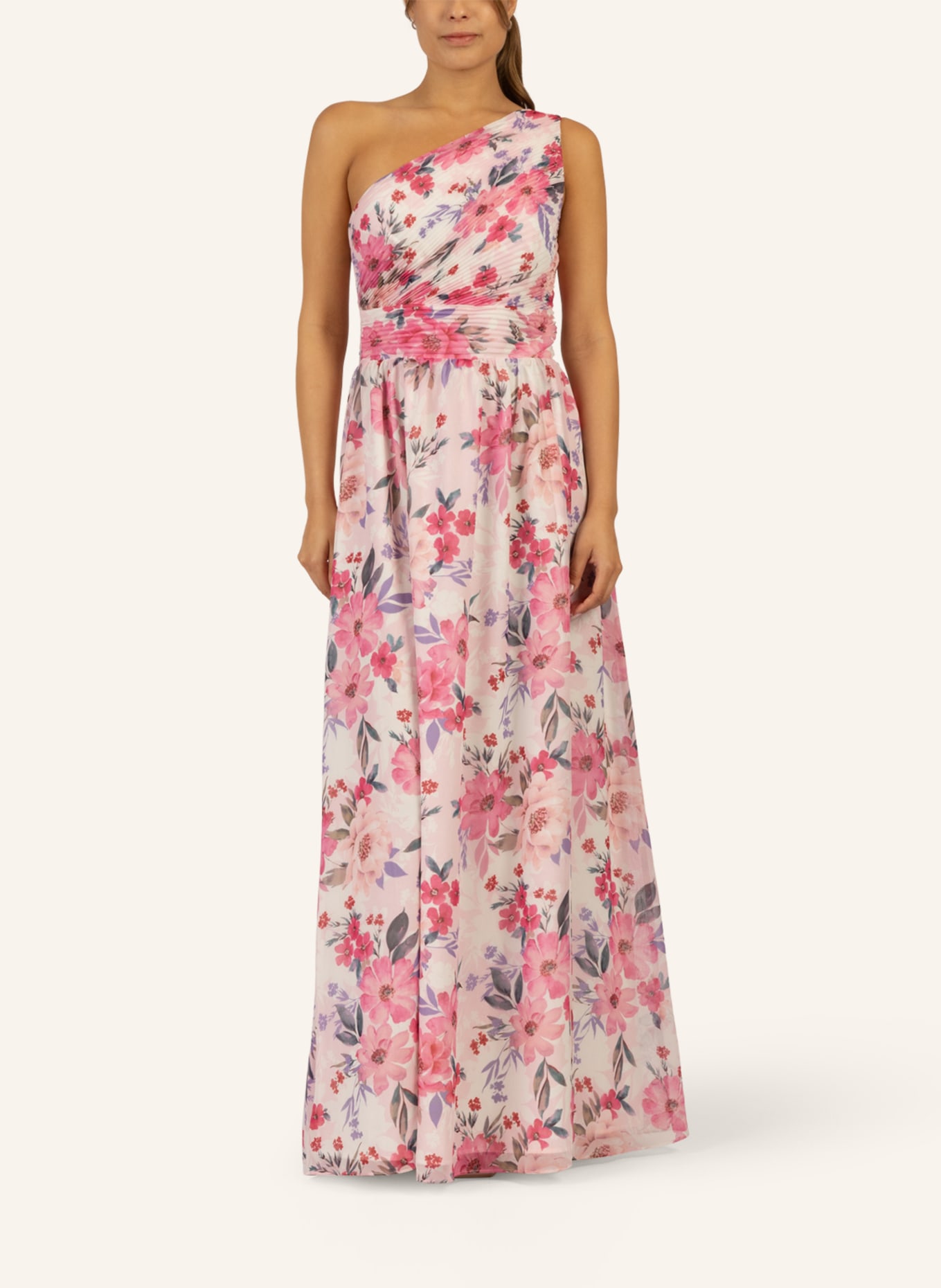 APART One-Shoulder Abendkleid, Farbe: ROSA (Bild 4)