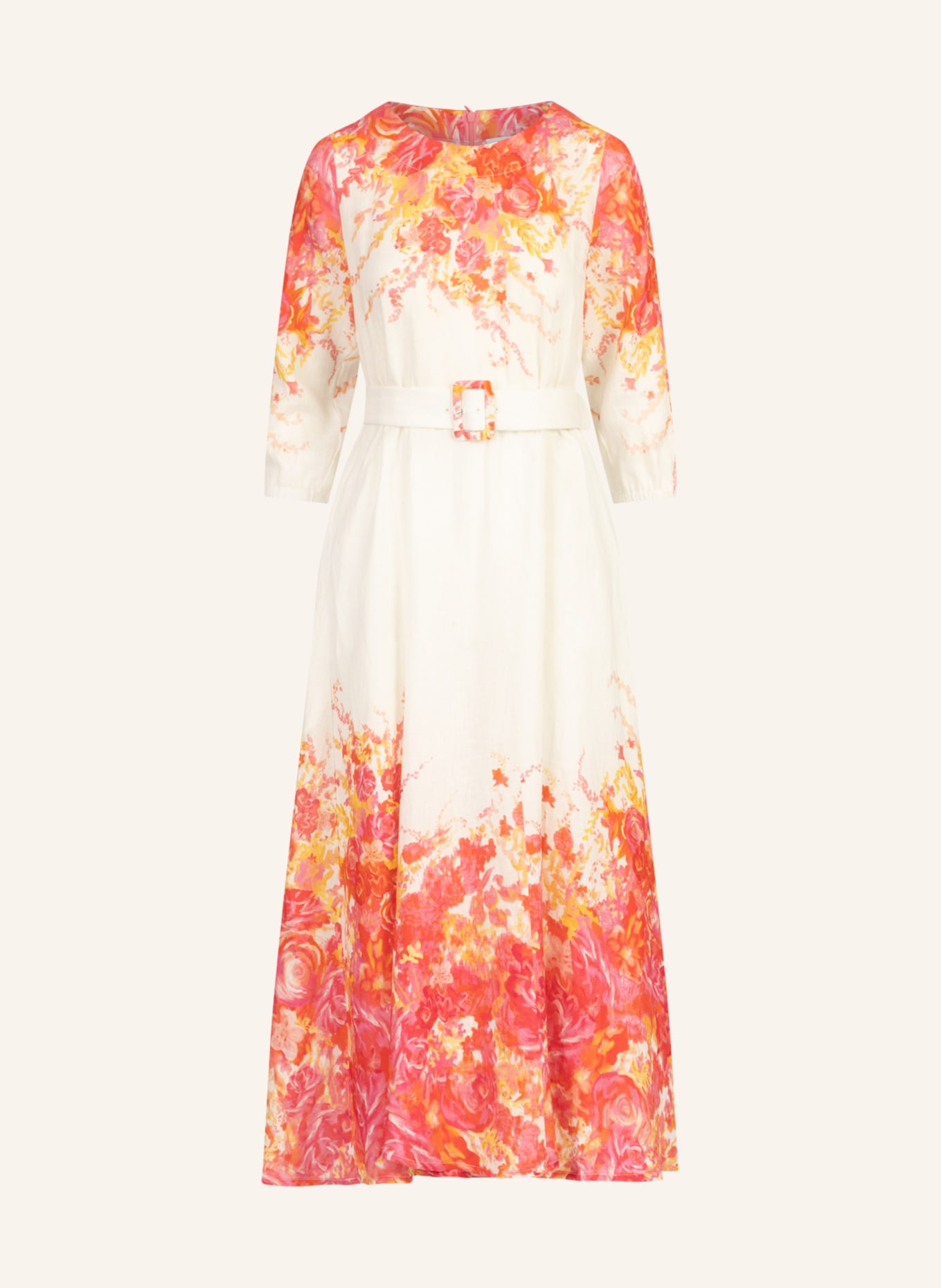 mint & mia Leinen Kleid, Farbe: WEISS (Bild 1)
