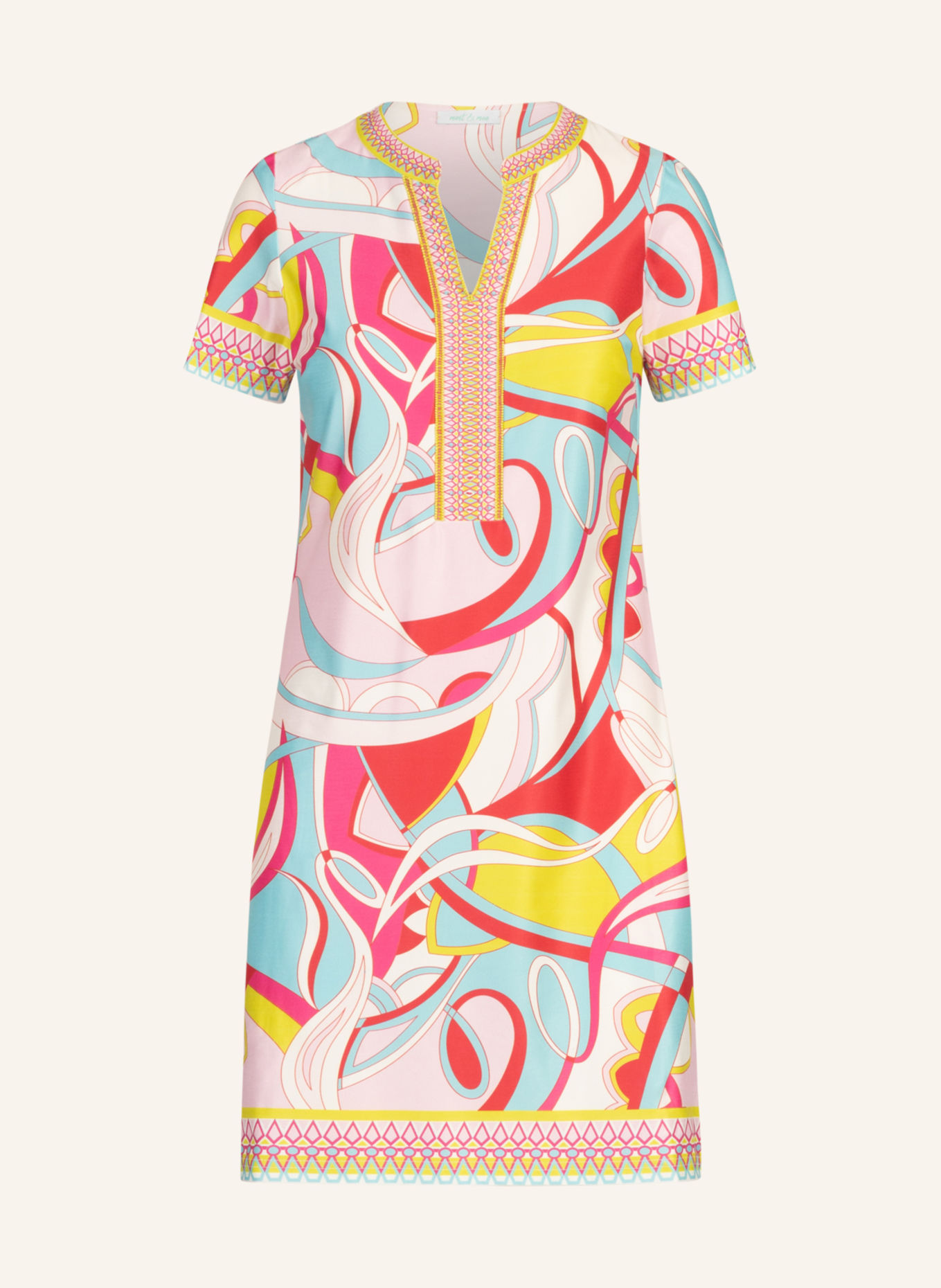 mint & mia Kleid mit Muster, Farbe: ROSA (Bild 1)