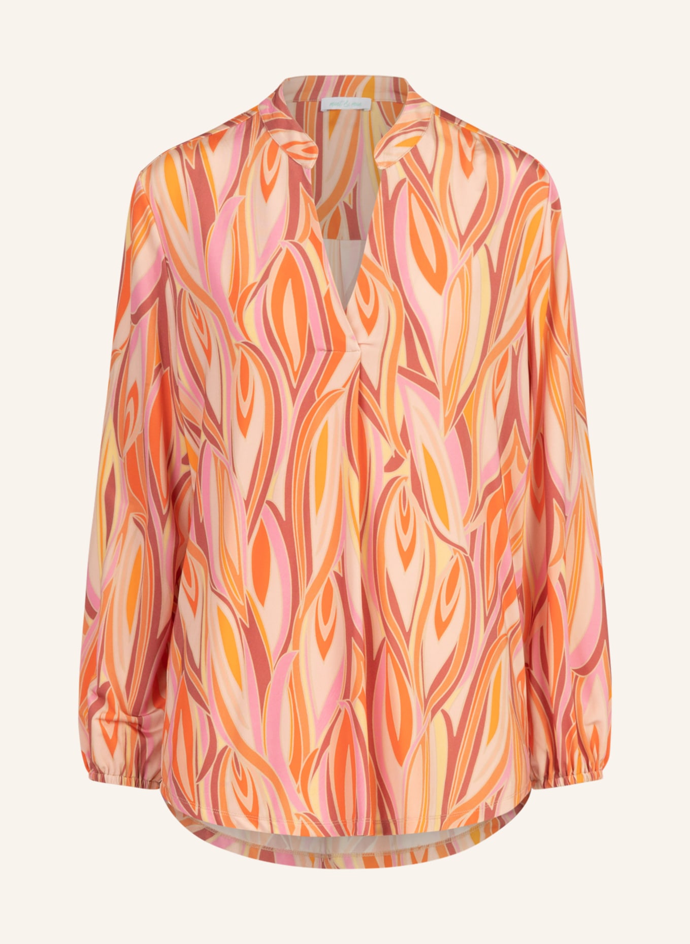 mint & mia Jersey Bluse, Farbe: ROSA/ ROT/ CREME (Bild 1)
