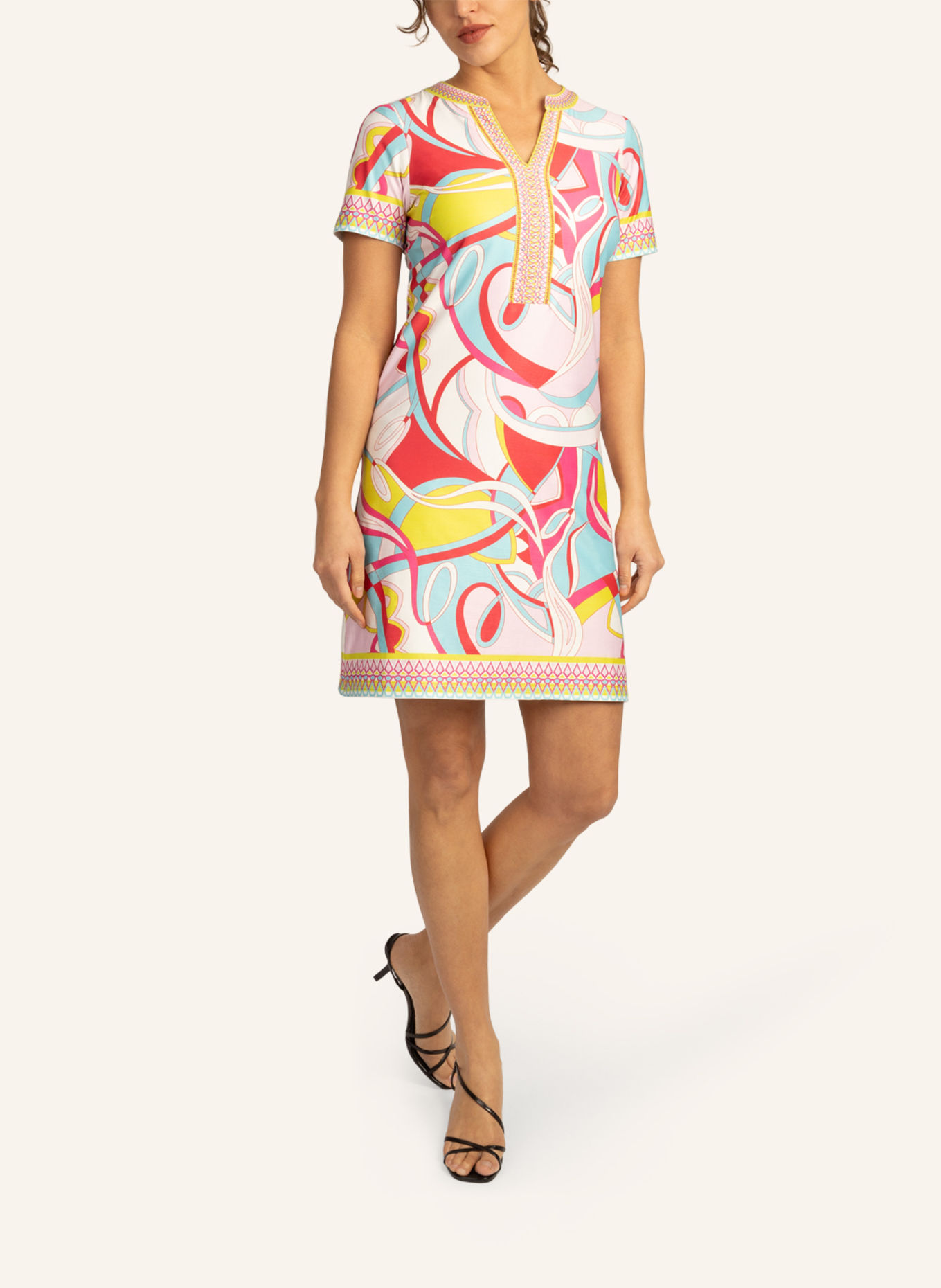 mint & mia Kleid mit Muster, Farbe: ROSA (Bild 4)