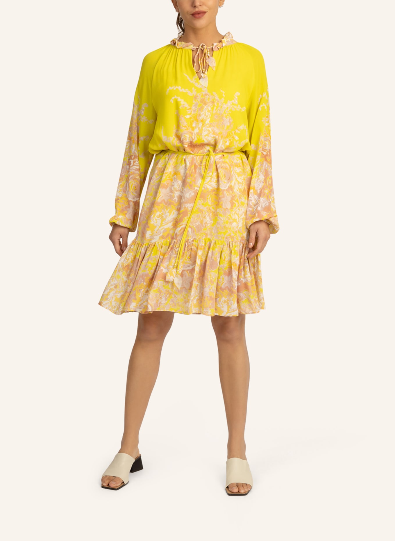 mint & mia Kleid mit Druck, Farbe: NEONGRÜN (Bild 4)