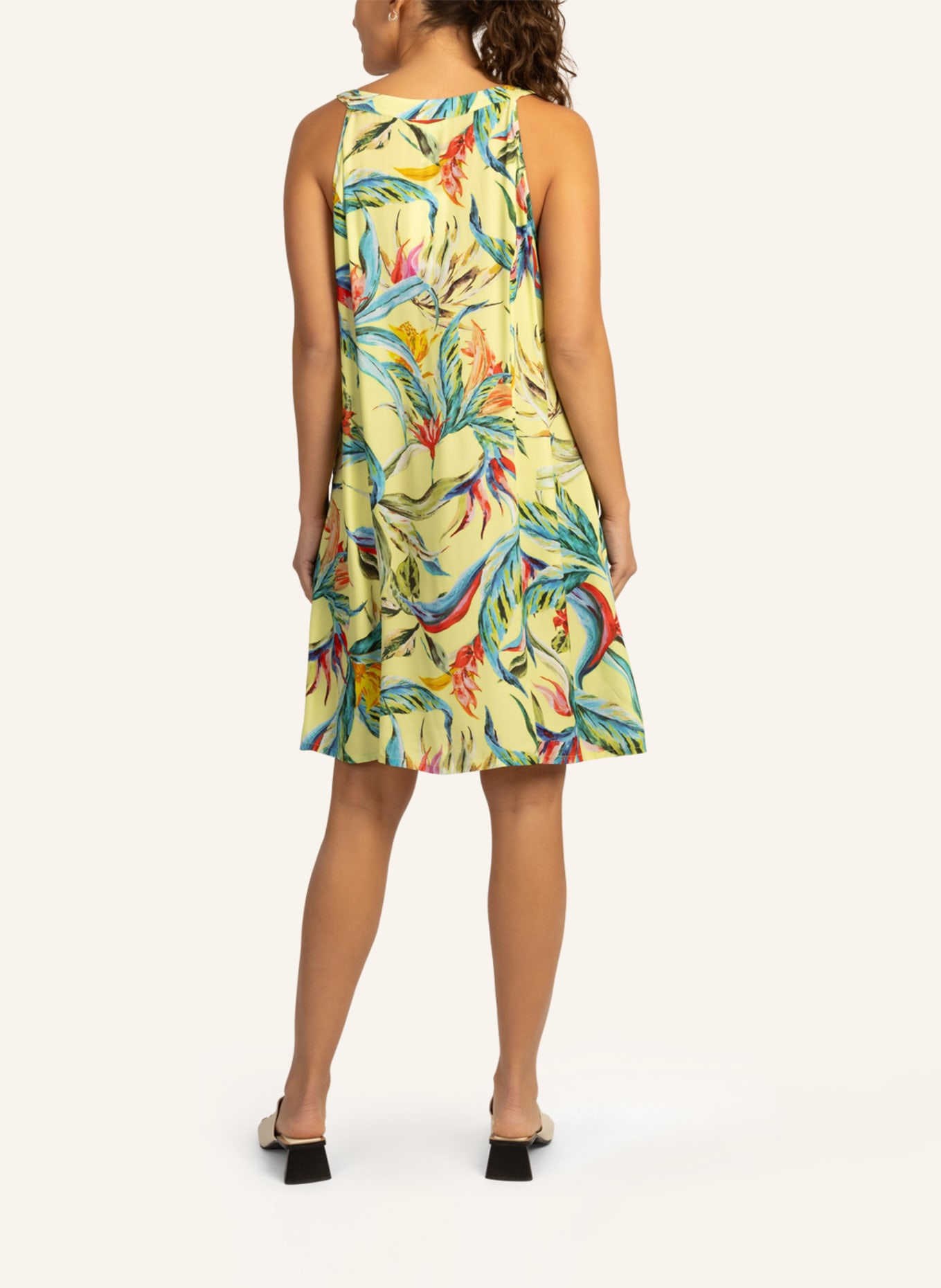 mint & mia Kleid mit Blumenmuster, Farbe: NEONGRÜN (Bild 2)