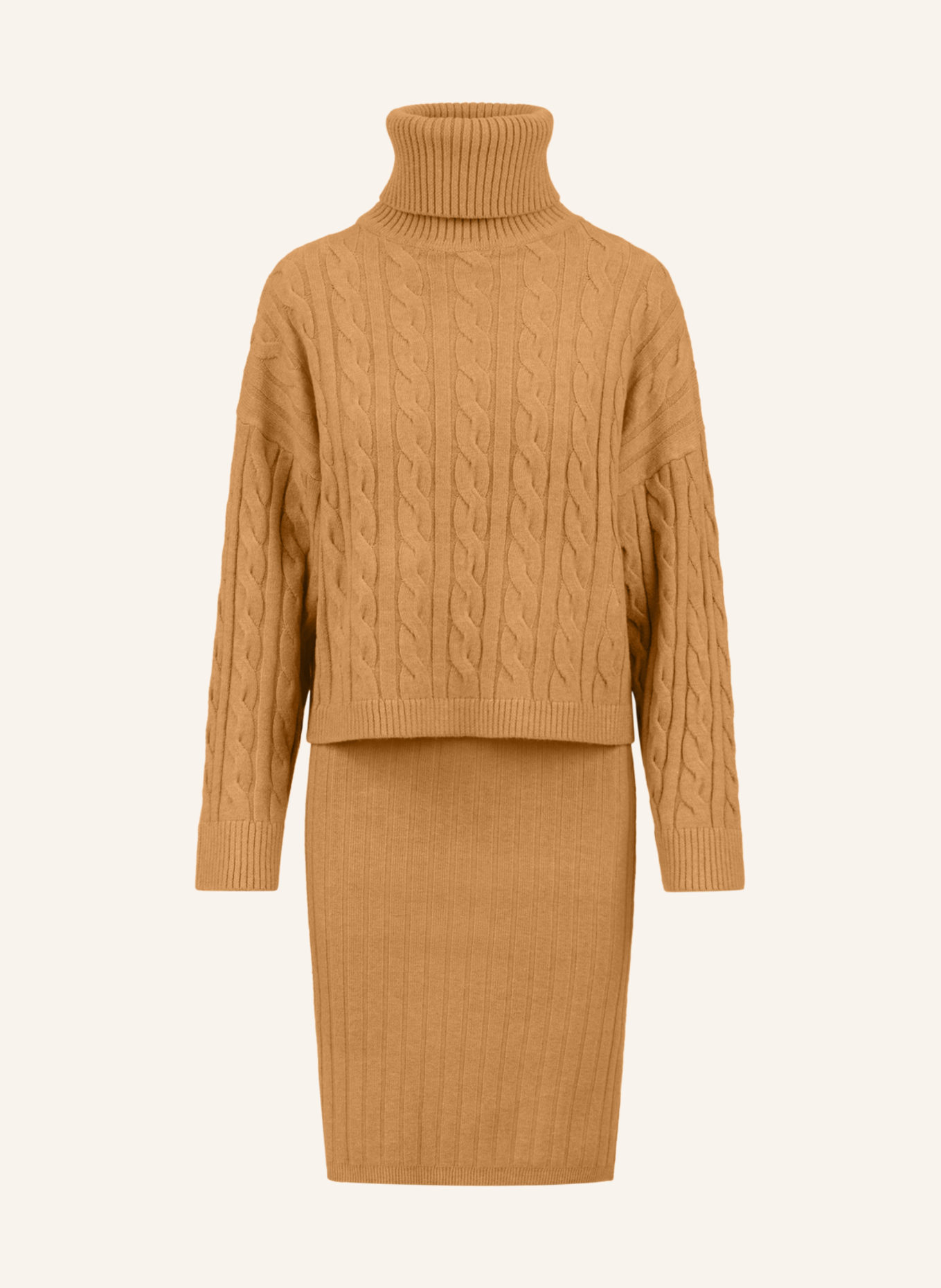 APART Strickkleid mit Pullover, Farbe: COGNAC (Bild 1)