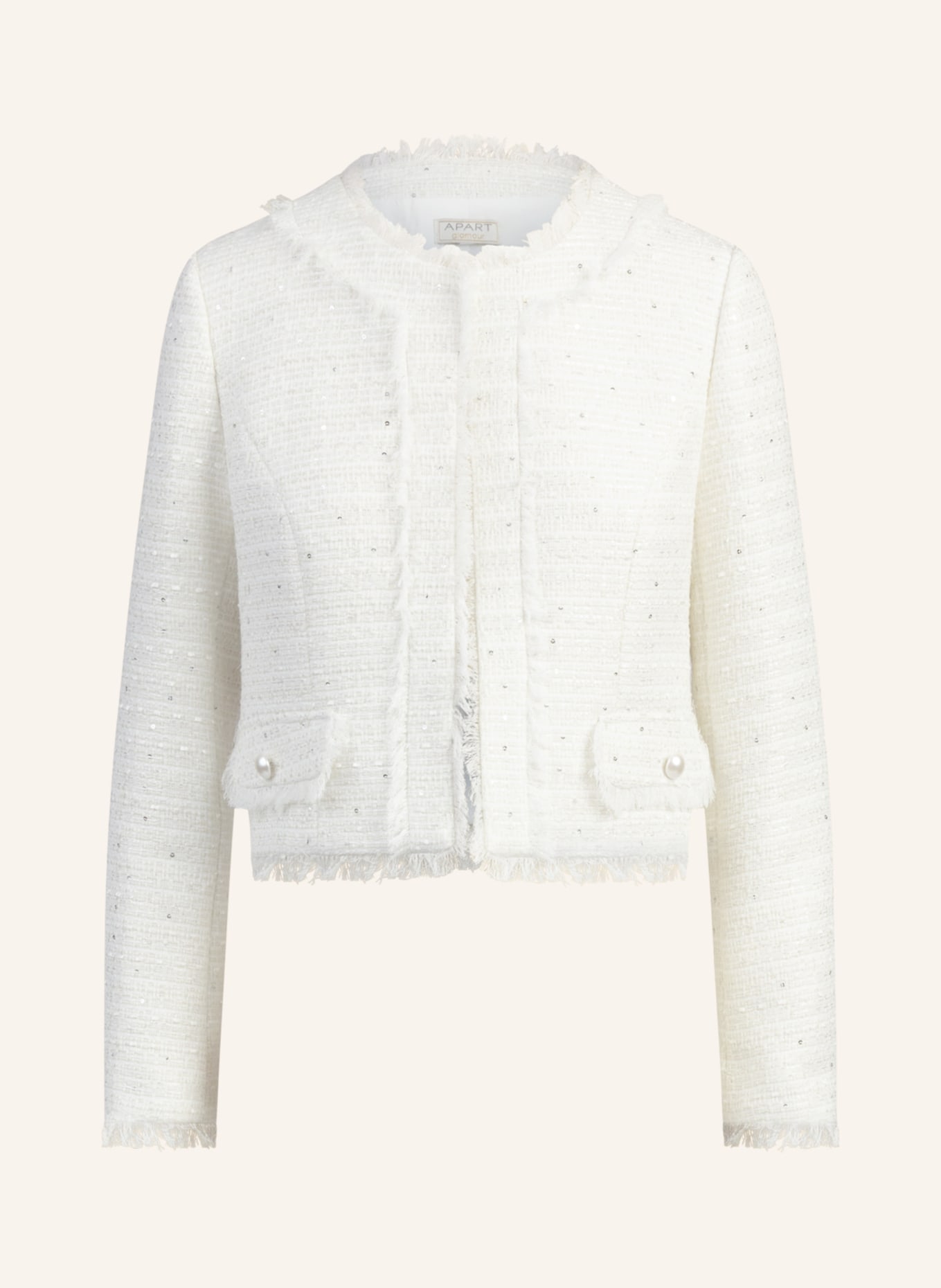 APART Bouclé Blazer, Farbe: CREME (Bild 1)