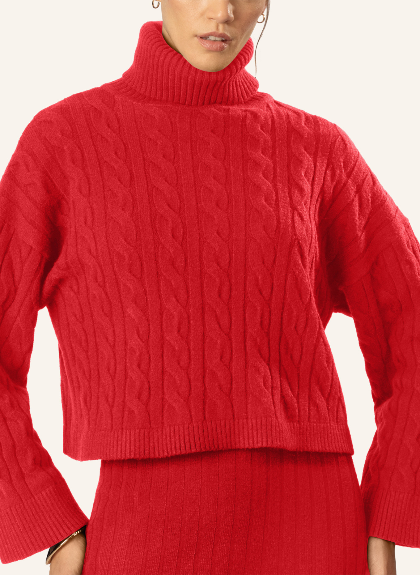 APART Strickkleid mit Pullover, Farbe: ROT (Bild 5)