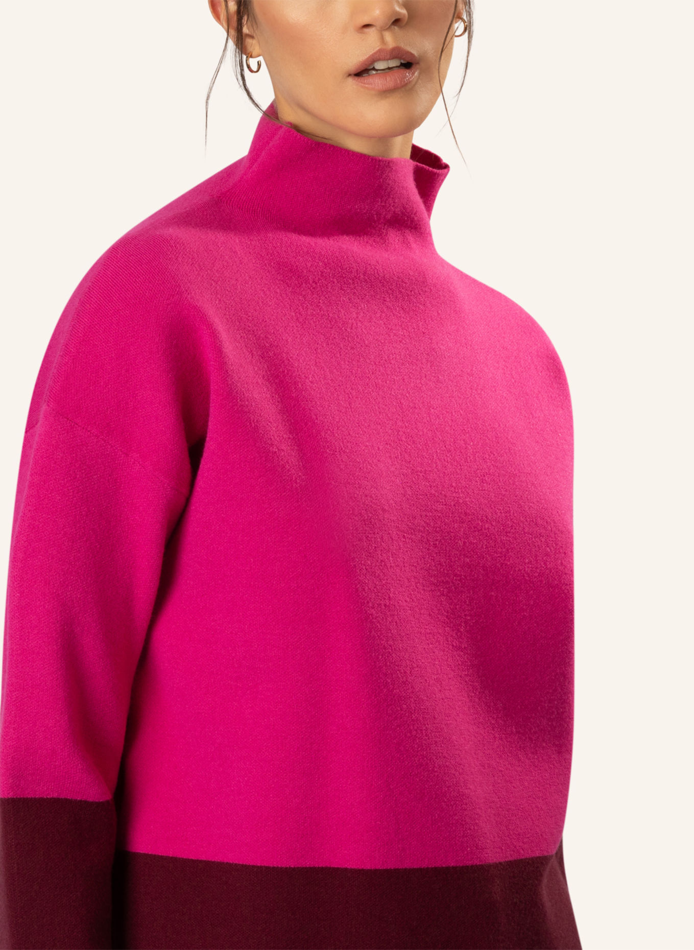 APART Oversized Pullover, Farbe: PINK/ ROT (Bild 3)