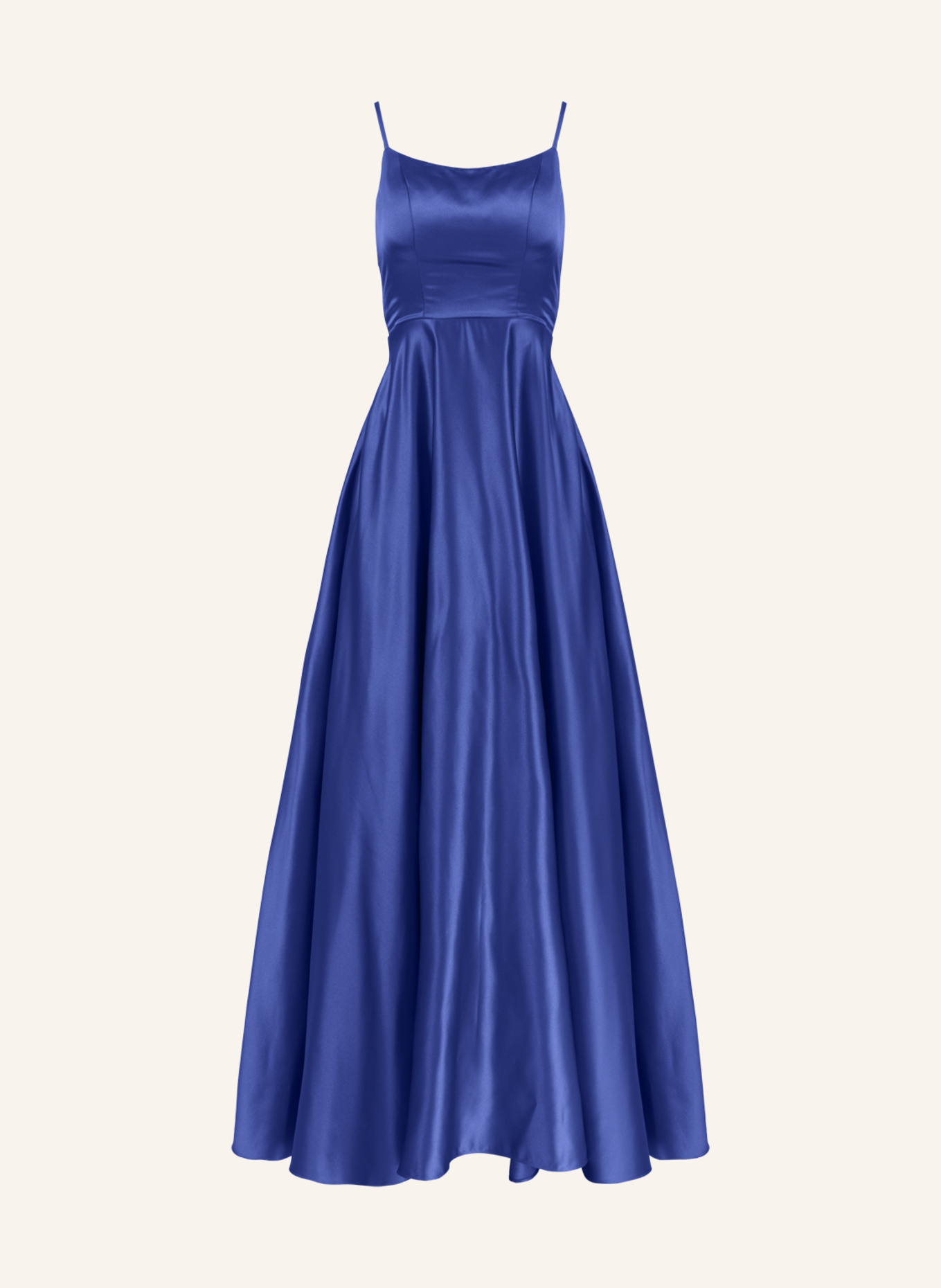 APART Langes Satin Kleid, Farbe: DUNKELBLAU (Bild 1)