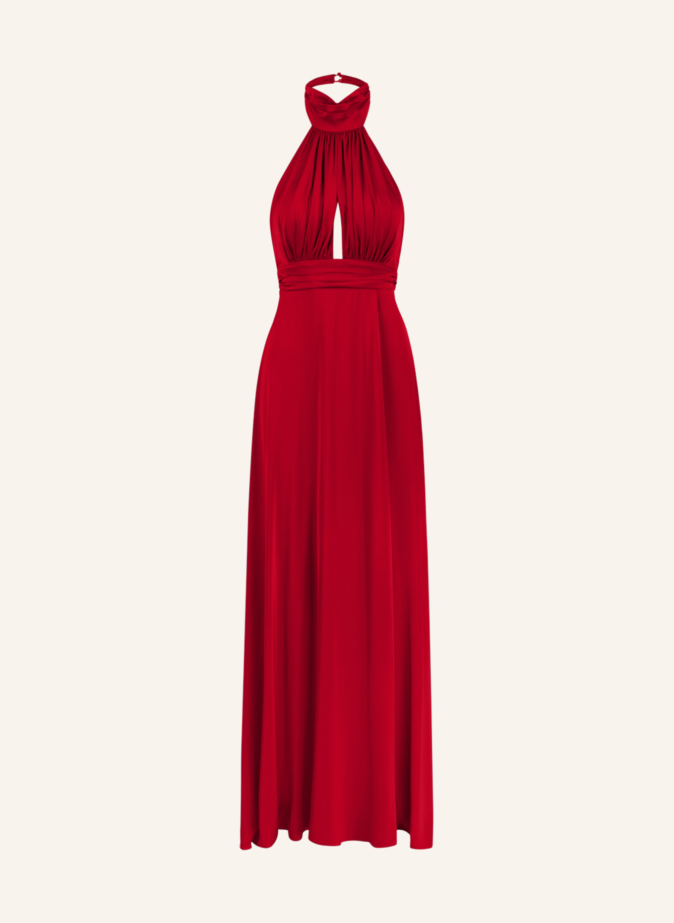 APART Langes Satin Kleid, Farbe: ROT (Bild 1)