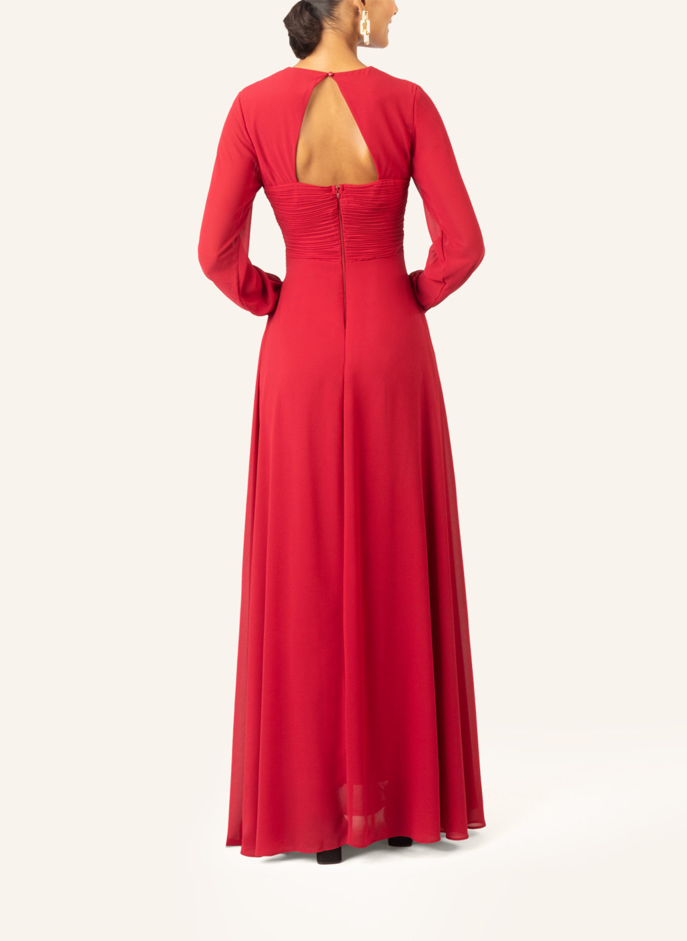 APART Langes Chiffon Kleid, Farbe: ROT (Bild 2)