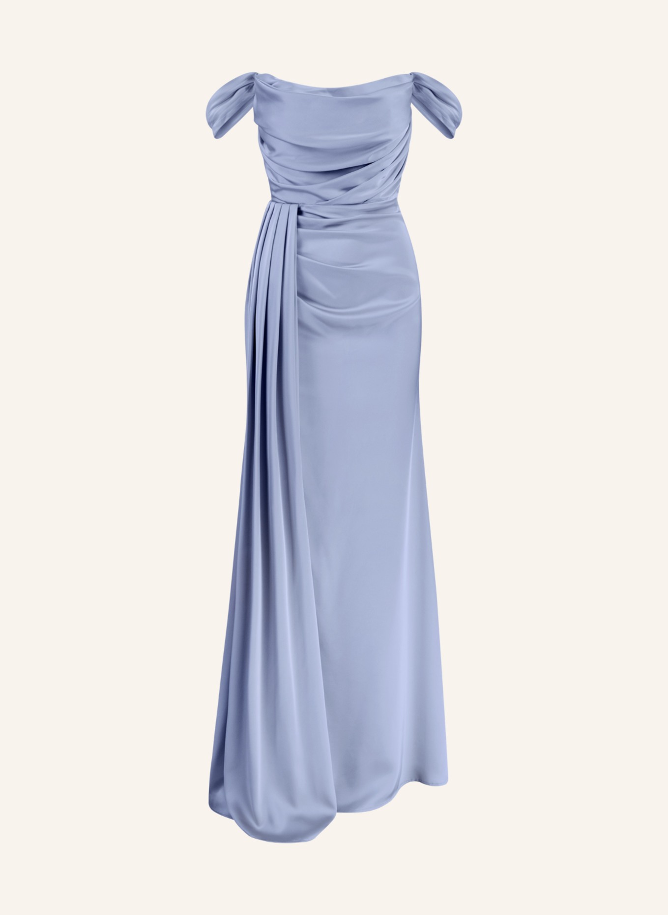 APART Langes Satin Kleid, Farbe: HELLBLAU (Bild 1)