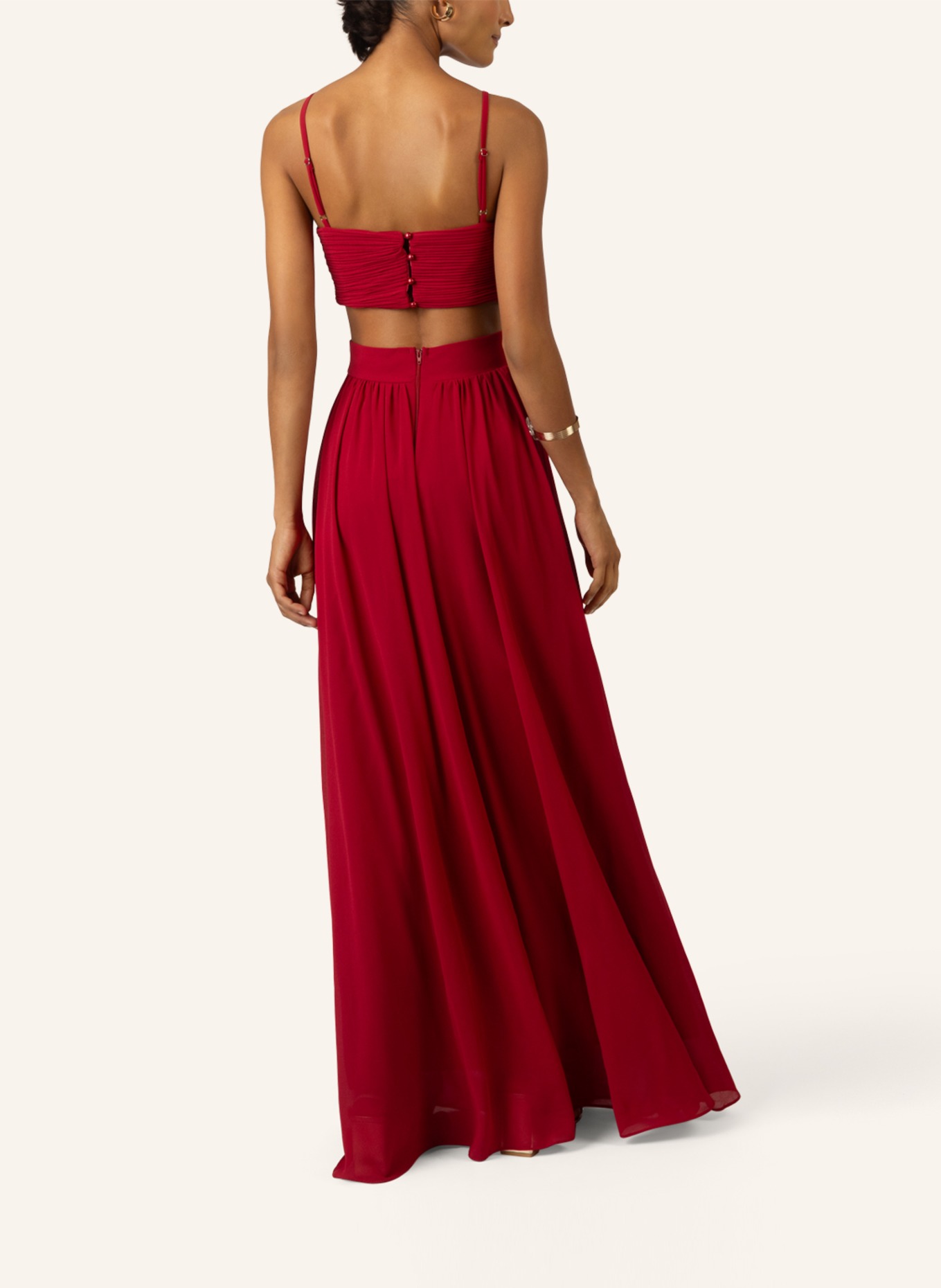 APART Langes Chiffon Kleid, Farbe: ROT (Bild 2)