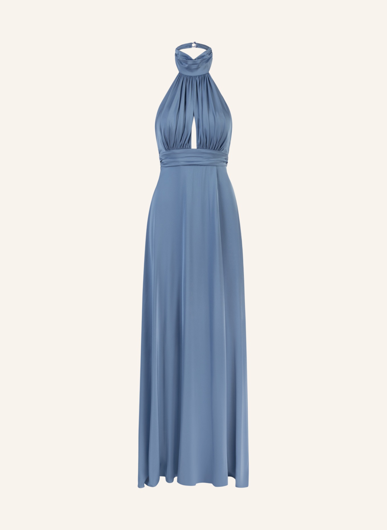 APART Langes Satin Kleid, Farbe: HELLBLAU (Bild 1)