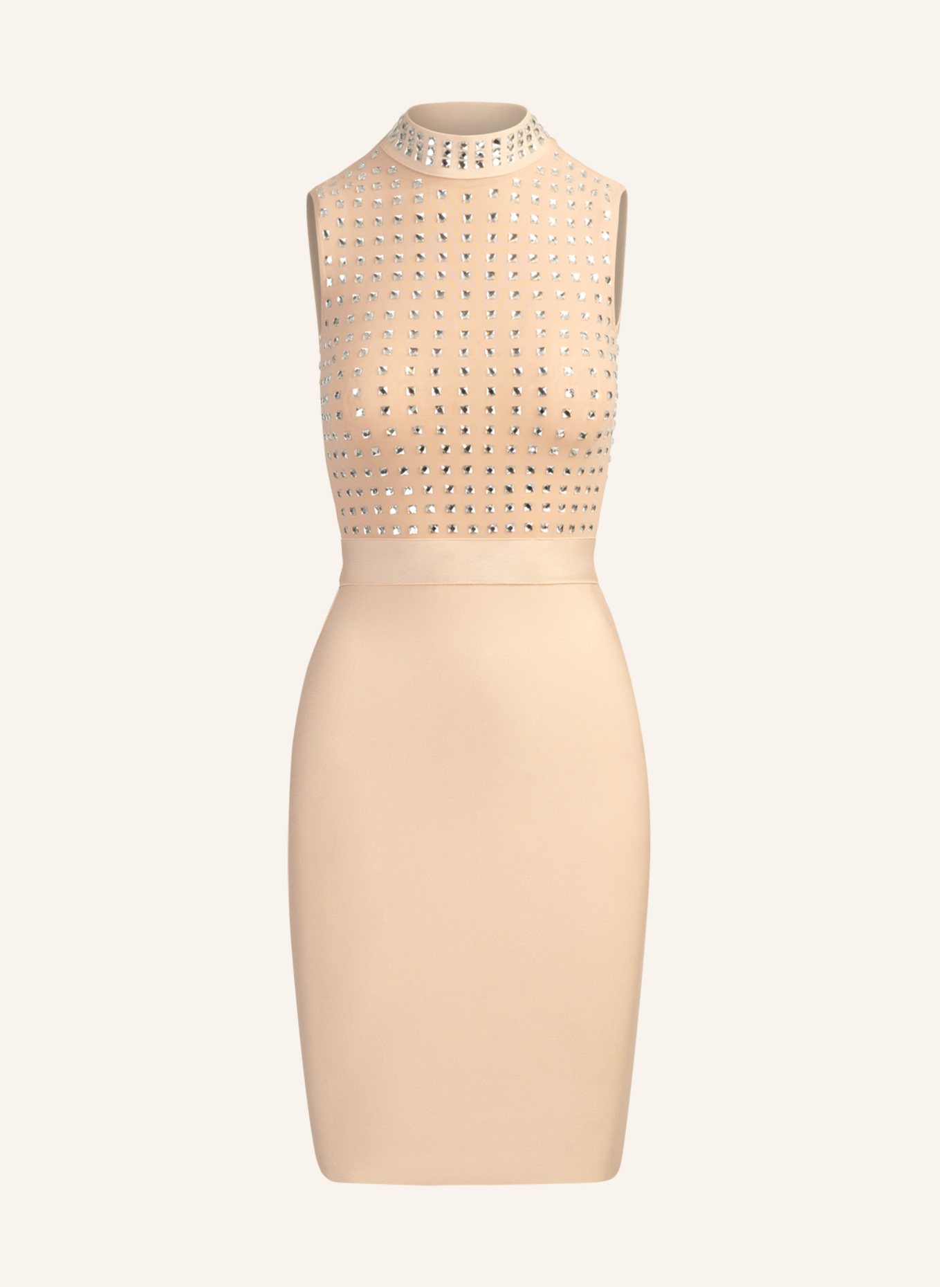 APART Kurzes Kleid, Farbe: BEIGE (Bild 1)