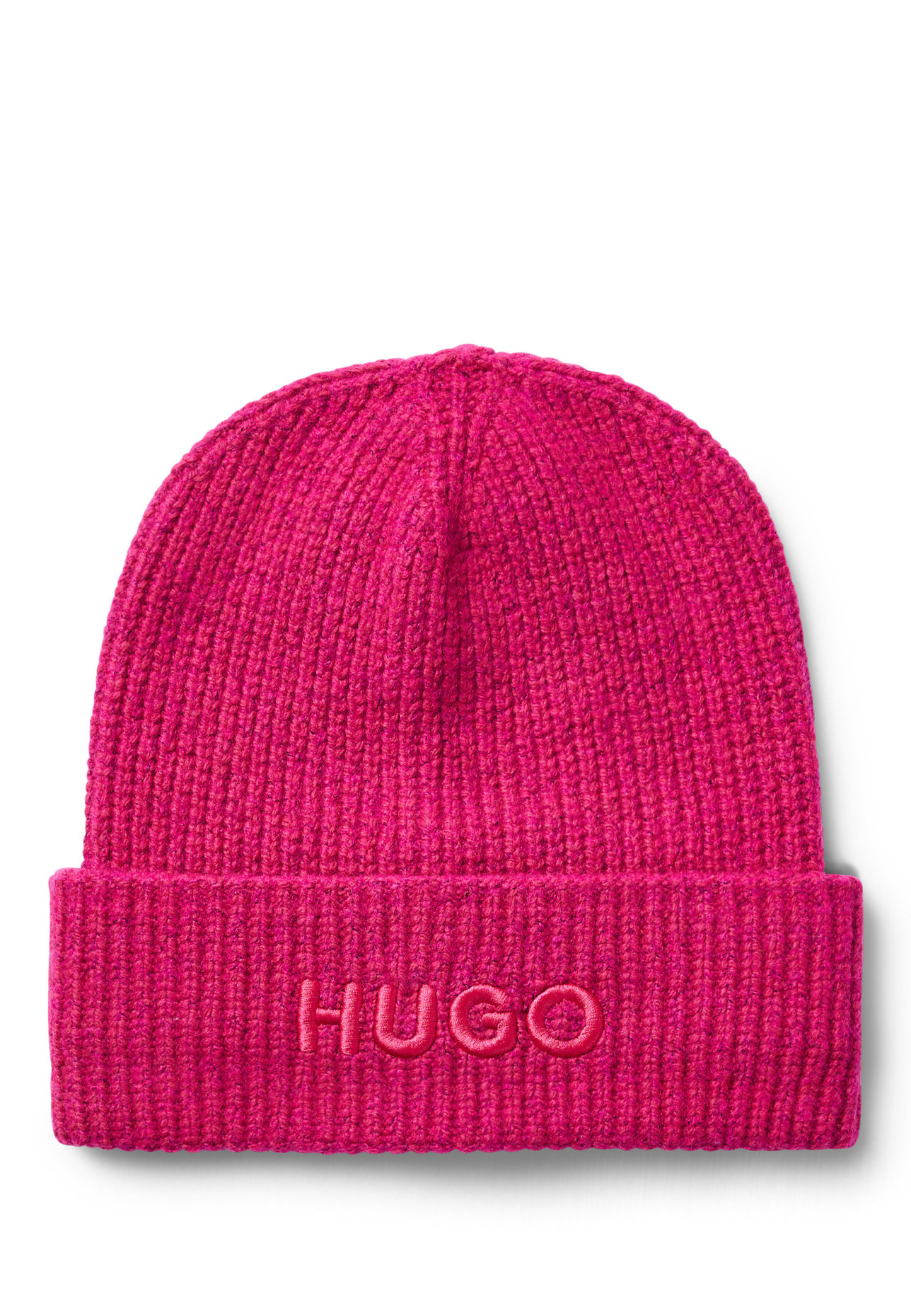 HUGO Strickmütze pink SOCIAL_HAT in
