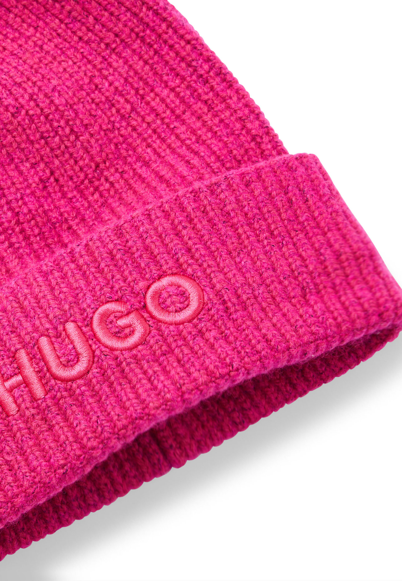 HUGO Strickmütze SOCIAL_HAT in pink