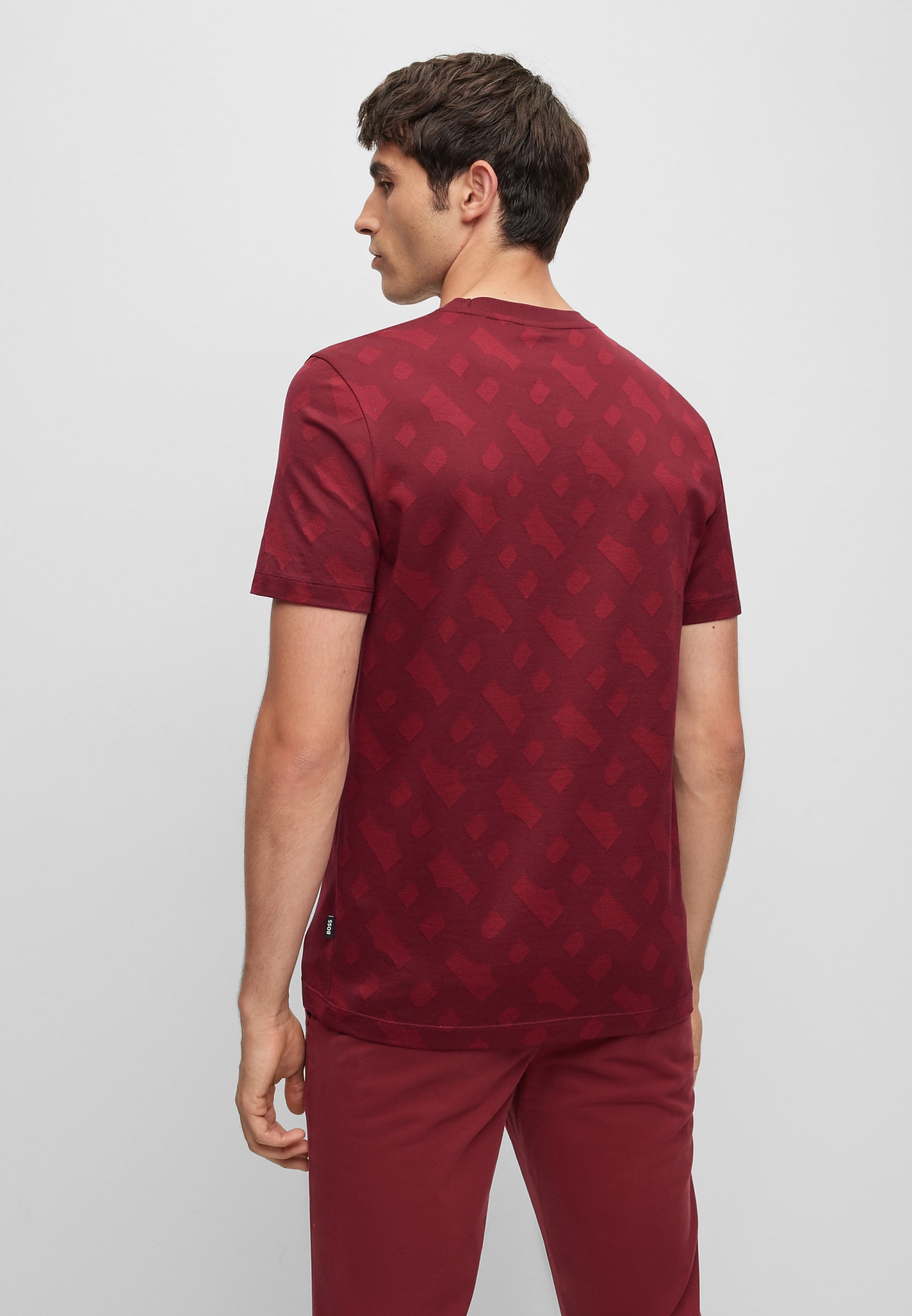 BOSS T-Shirt TIBURT 333 Regular Fit, Farbe: DUNKELROT (Bild 2)