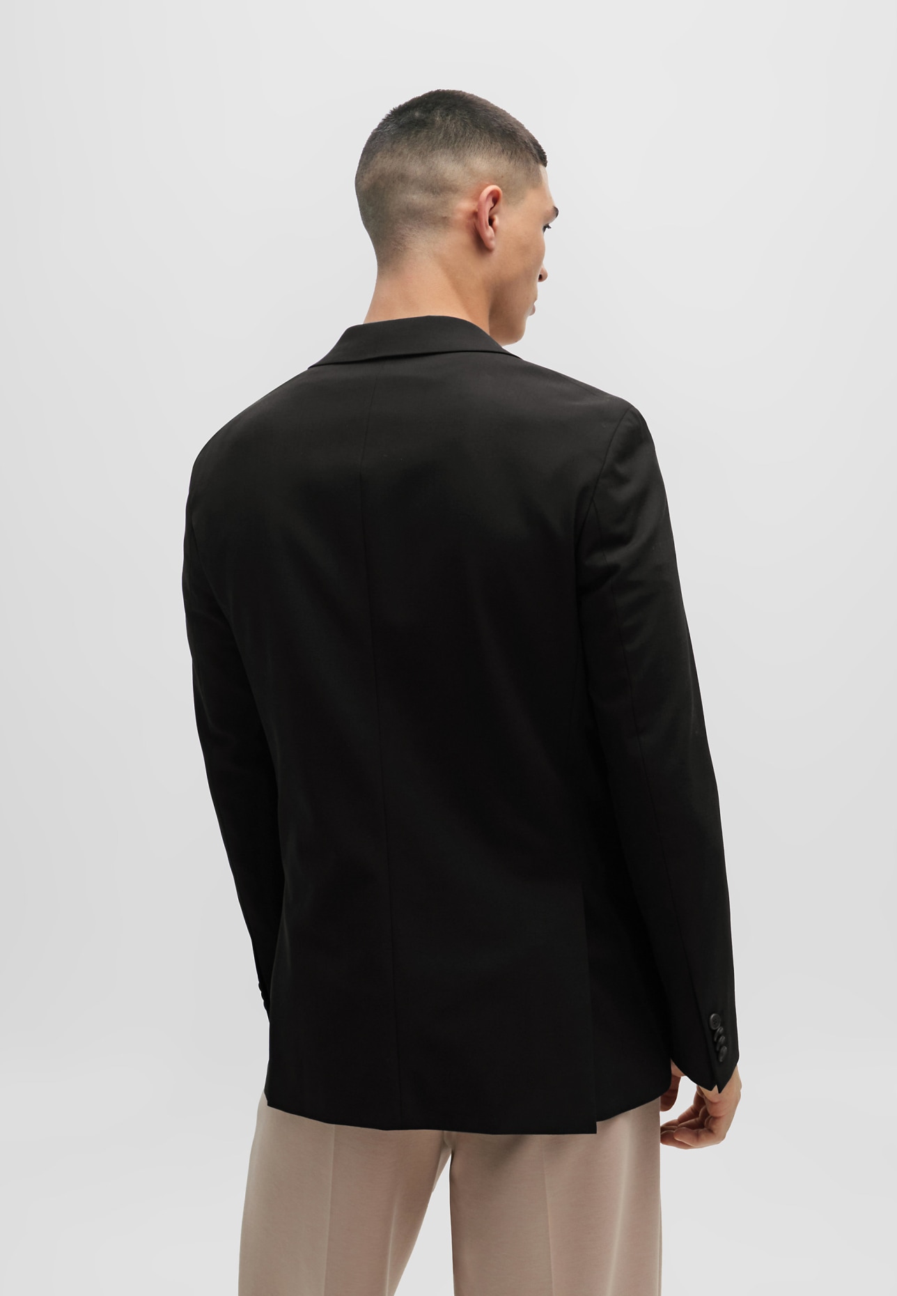 HUGO Blazer HANNES241F1X Slim Fit in schwarz