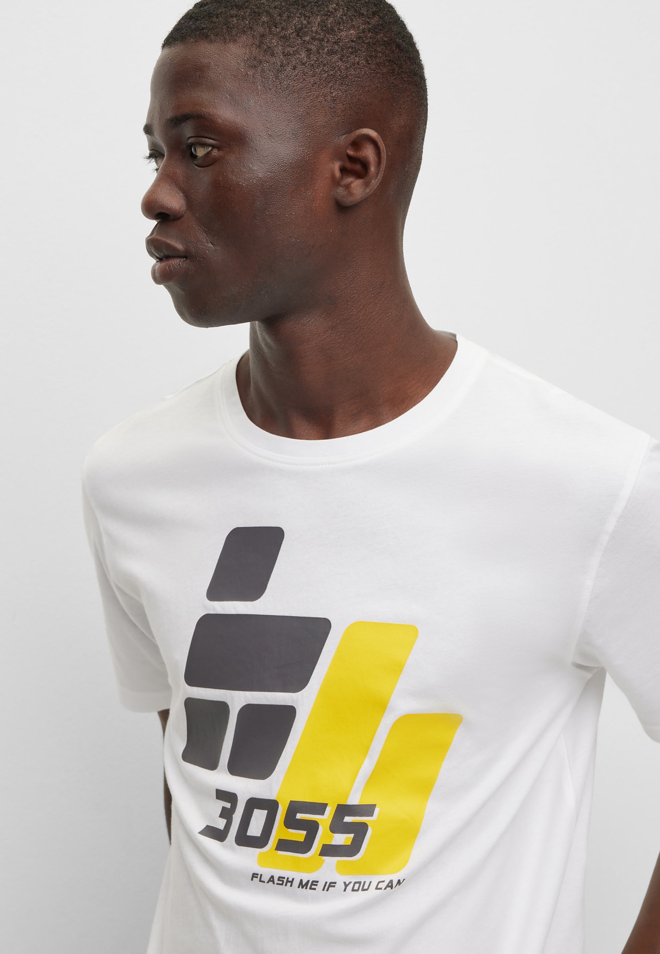 BOSS T-Shirt TEE3055 Regular Fit, Farbe: WEISS (Bild 3)