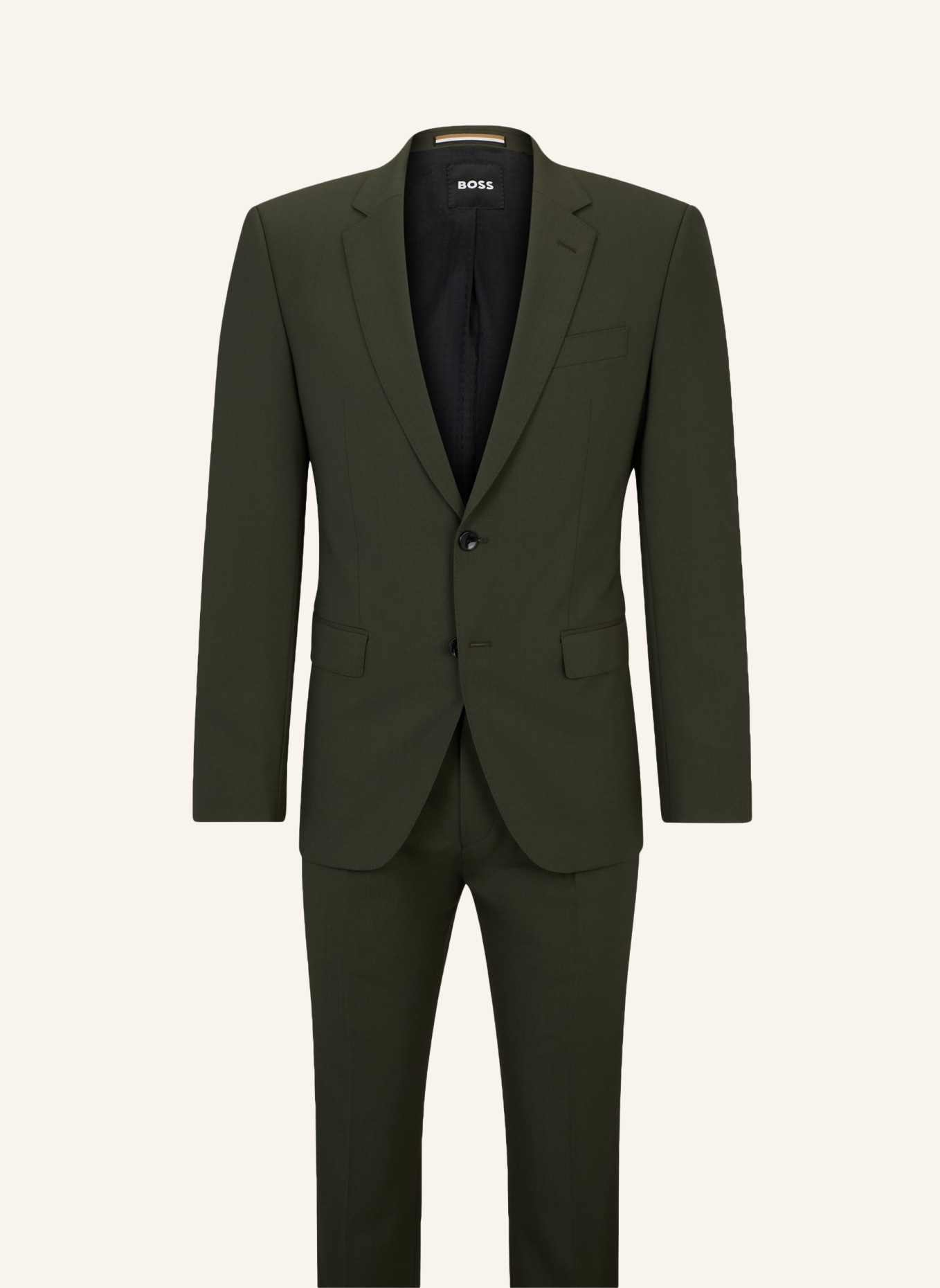 BOSS Business Anzug H-HUGE-2PCS-224 Slim Fit, Farbe: DUNKELGRÜN (Bild 1)