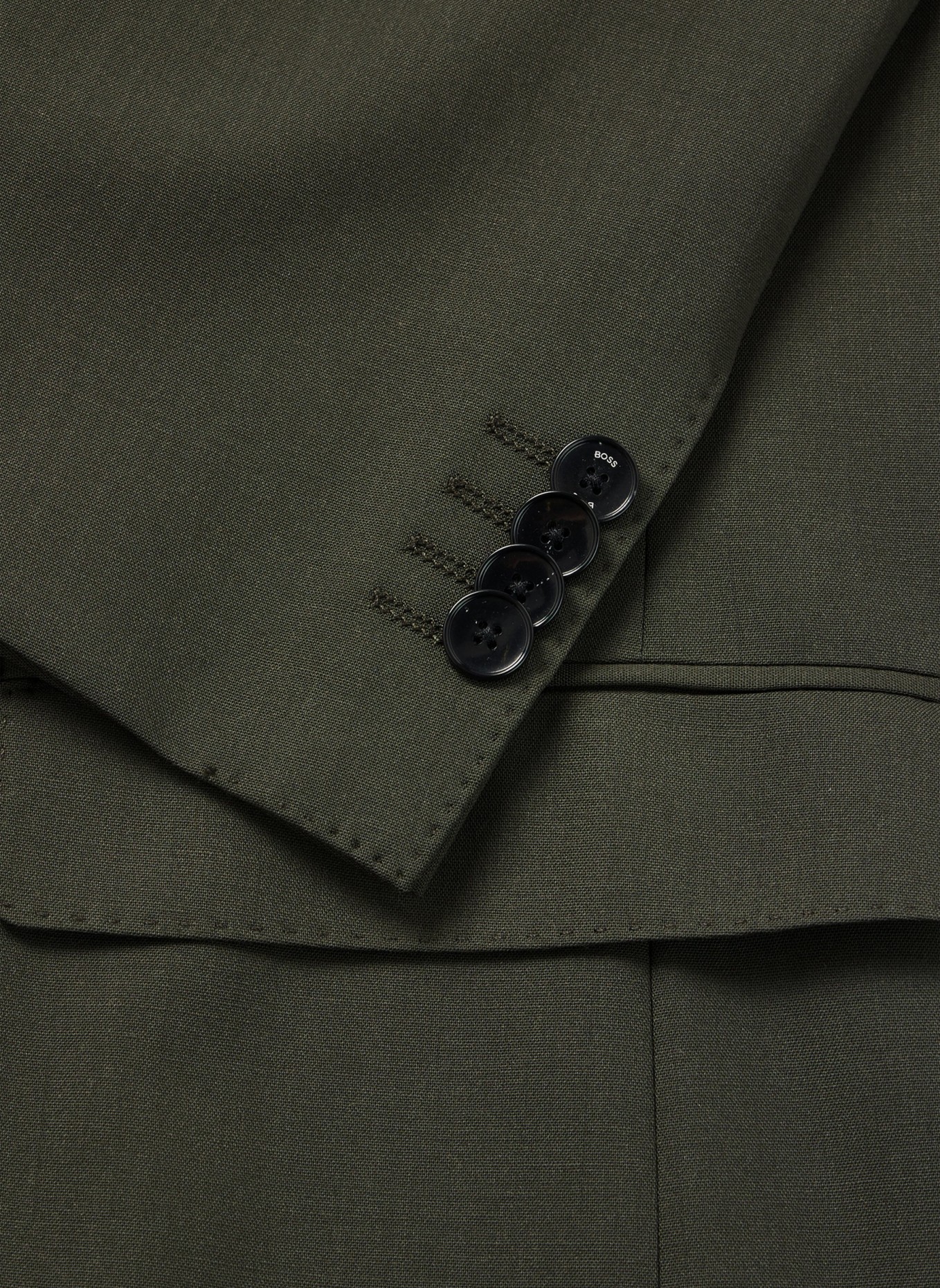 BOSS Business Anzug H-HUGE-2PCS-224 Slim Fit, Farbe: DUNKELGRÜN (Bild 2)