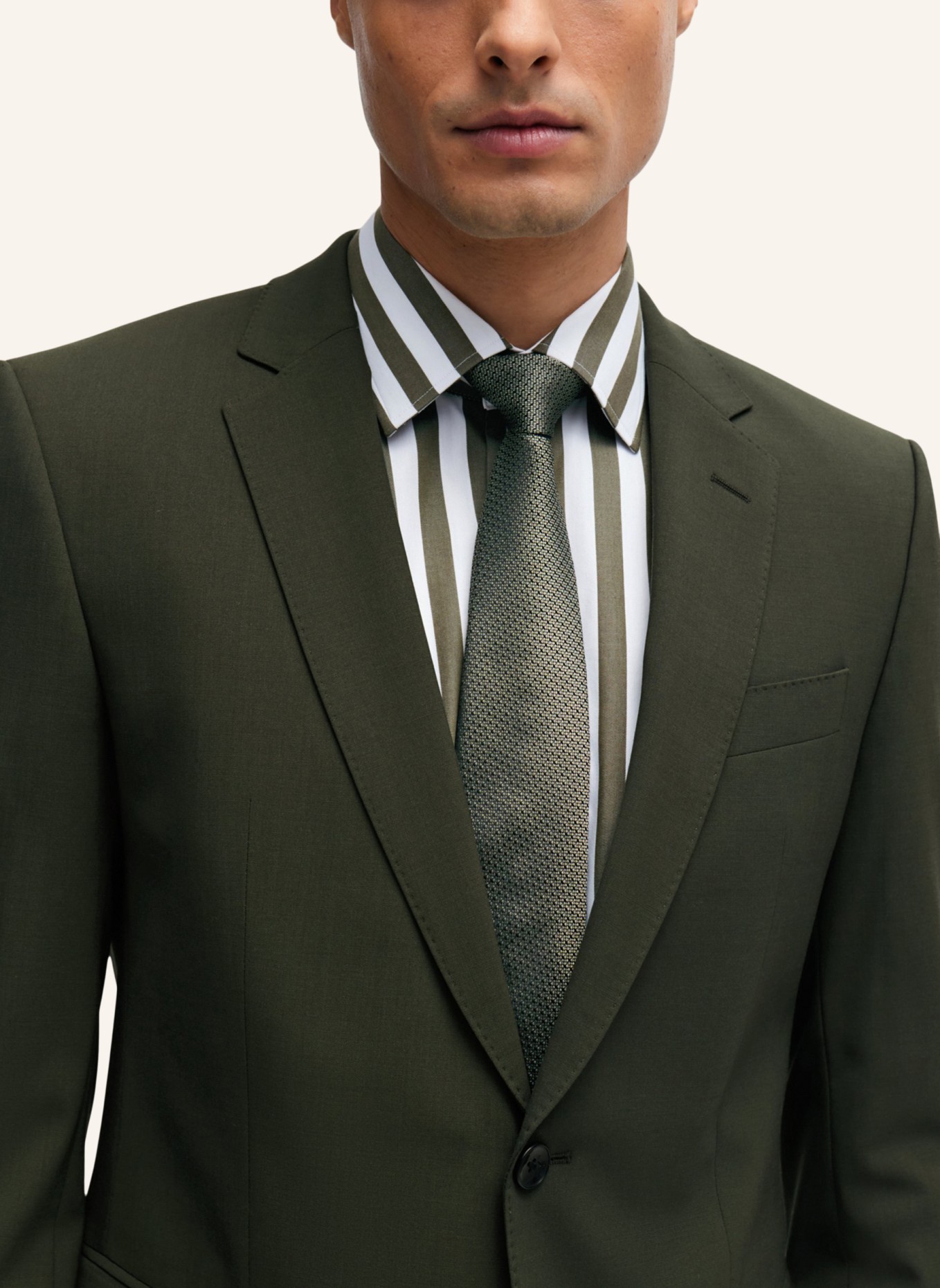 BOSS Business Anzug H-HUGE-2PCS-224 Slim Fit, Farbe: DUNKELGRÜN (Bild 4)