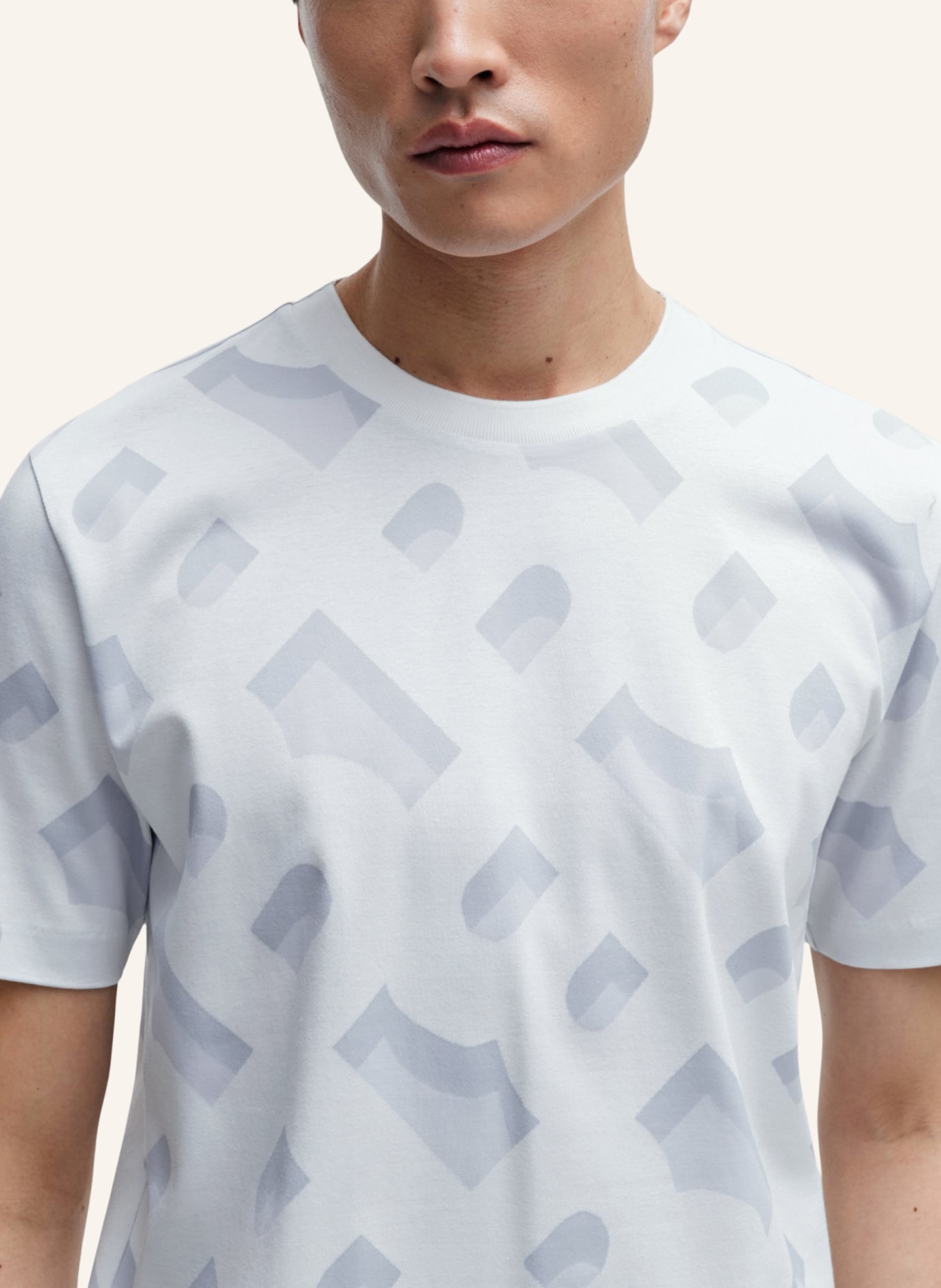BOSS T-Shirt TIBURT 419 Regular Fit, Farbe: WEISS (Bild 3)