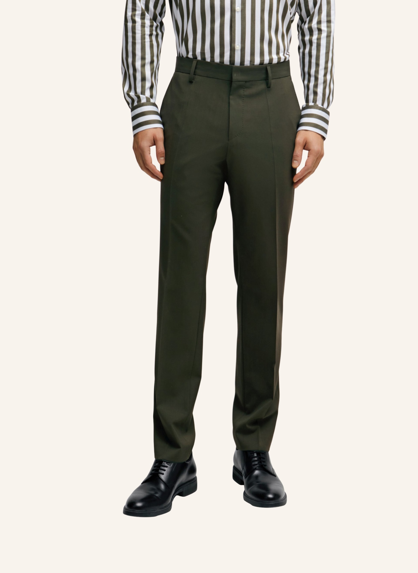 BOSS Business Anzug H-HUGE-2PCS-224 Slim Fit, Farbe: DUNKELGRÜN (Bild 6)