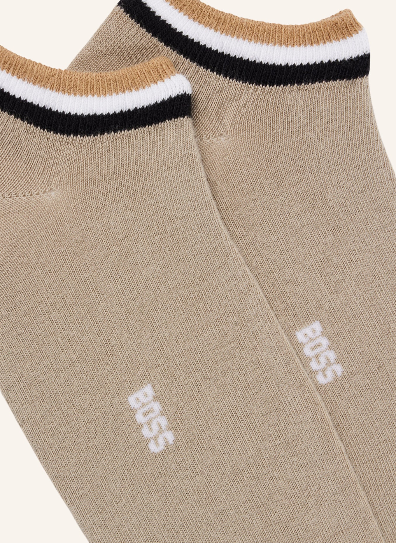 BOSS Casual Socken 2P AS STRIPE COL CC, Farbe: KHAKI (Bild 2)
