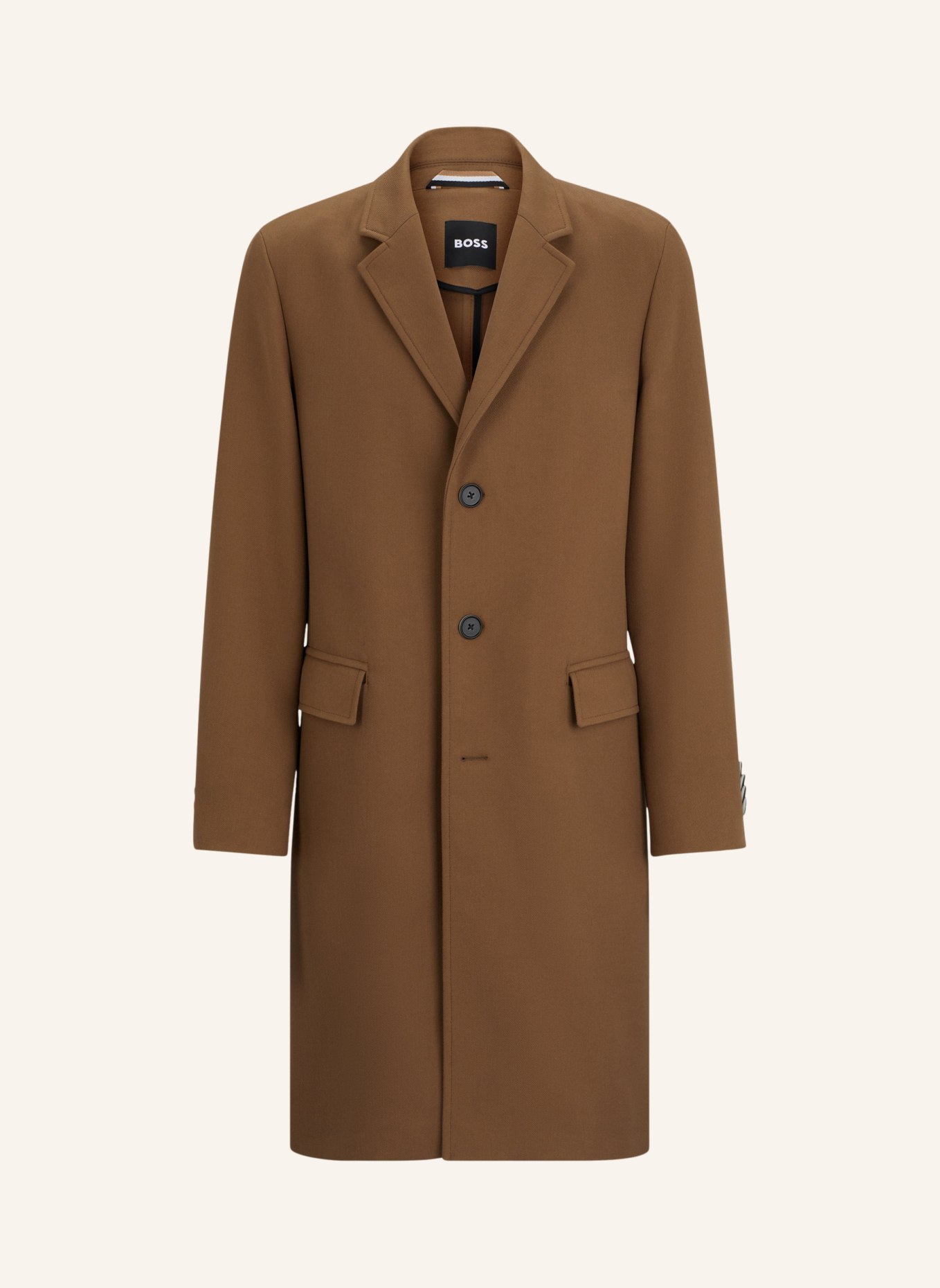 BOSS Klassischer Mantel C-HYDE-FLAPS-HL-241 Slim Fit, Farbe: BRAUN (Bild 1)