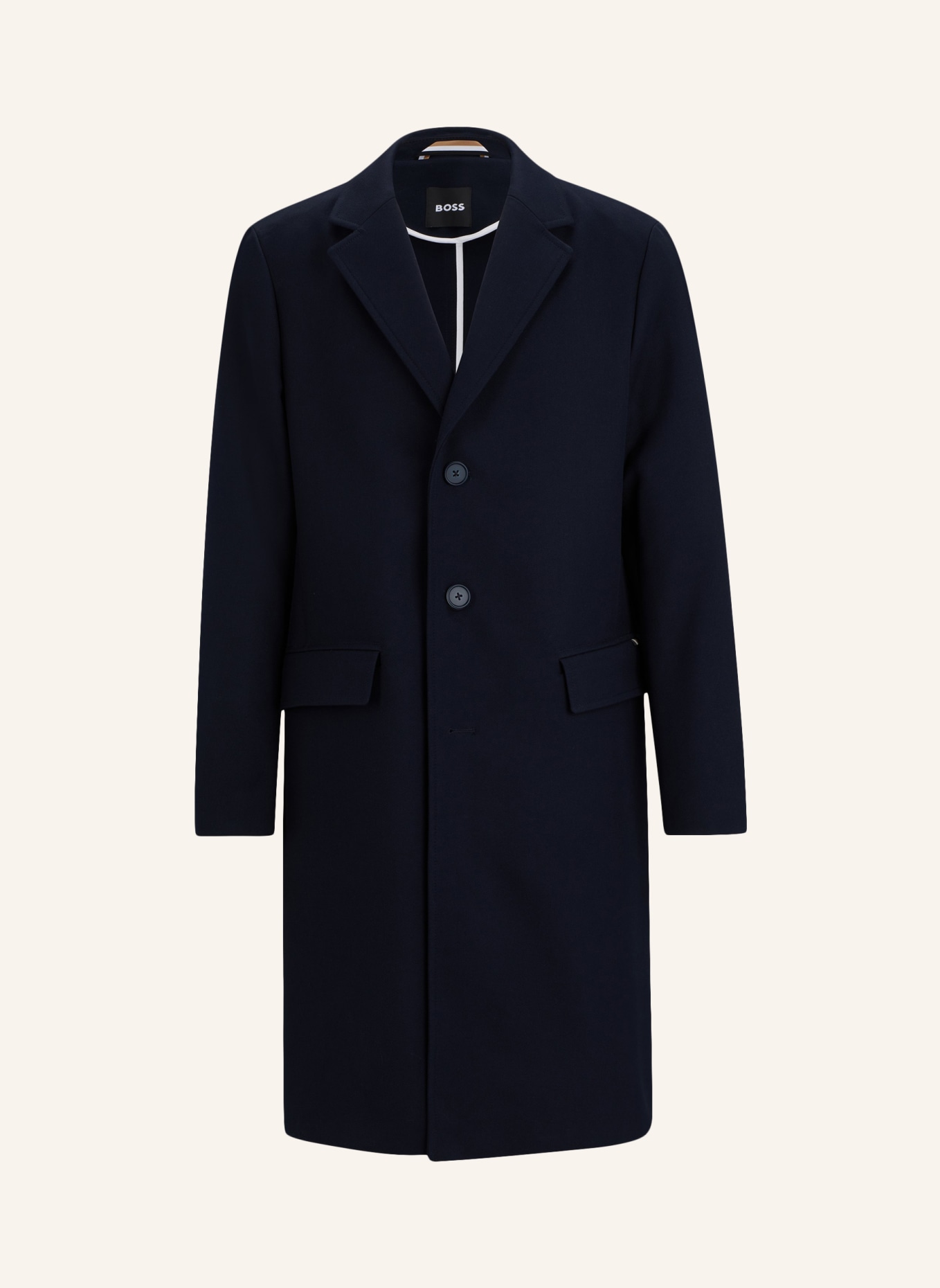 BOSS Klassischer Mantel C-HYDE-FLAPS-HL-241 Slim Fit, Farbe: DUNKELBLAU (Bild 1)