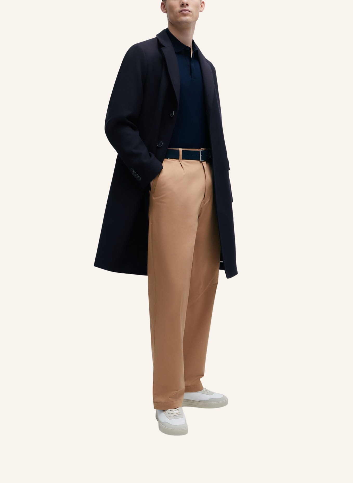 BOSS Klassischer Mantel C-HYDE-FLAPS-HL-241 Slim Fit, Farbe: DUNKELBLAU (Bild 7)