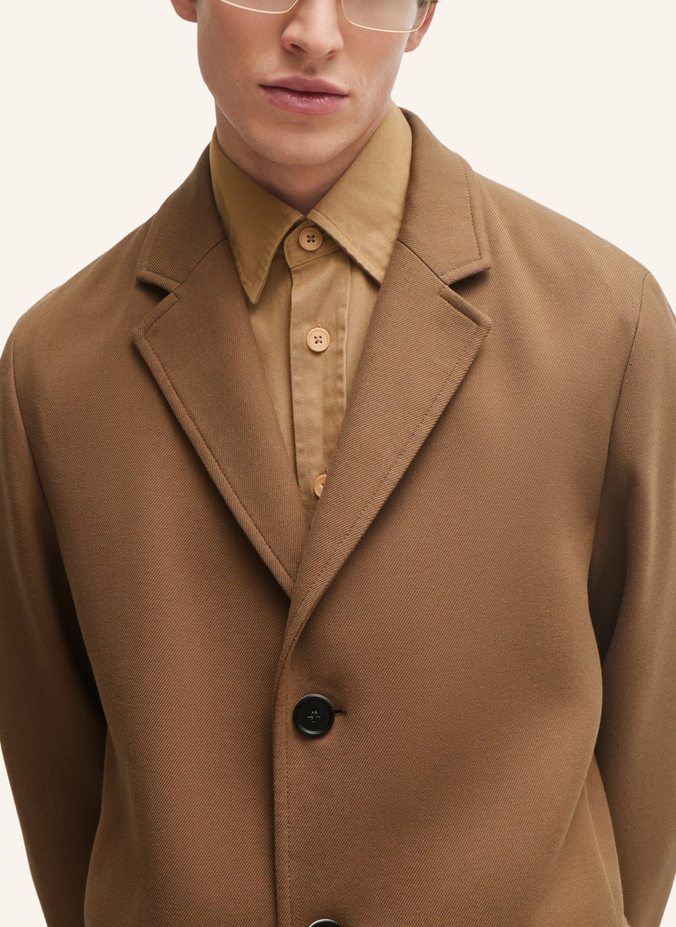 BOSS Klassischer Mantel C-HYDE-FLAPS-HL-241 Slim Fit, Farbe: BRAUN (Bild 3)