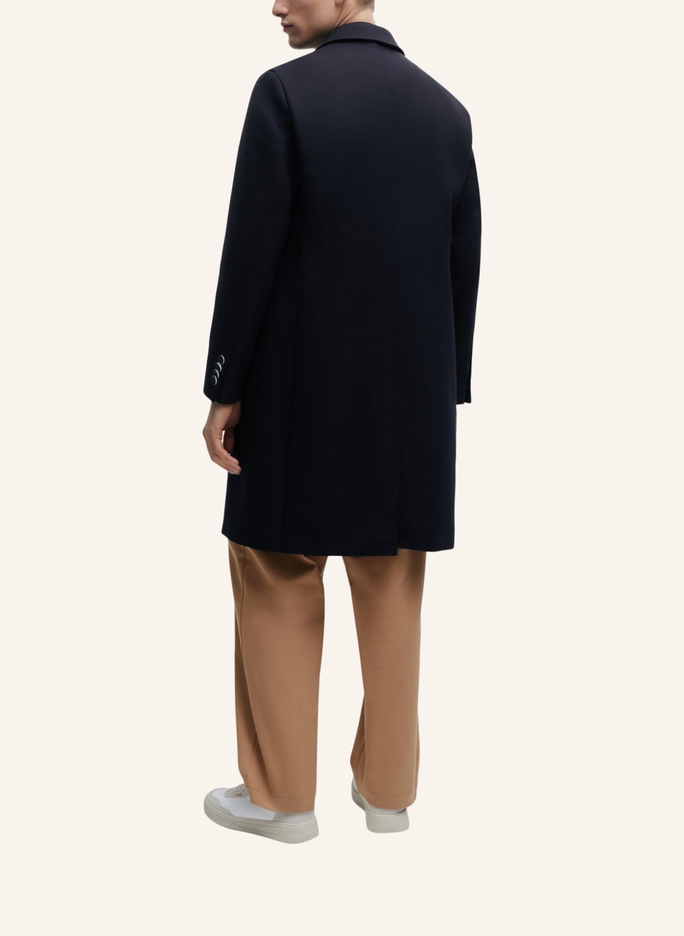 BOSS Klassischer Mantel C-HYDE-FLAPS-HL-241 Slim Fit, Farbe: DUNKELBLAU (Bild 2)