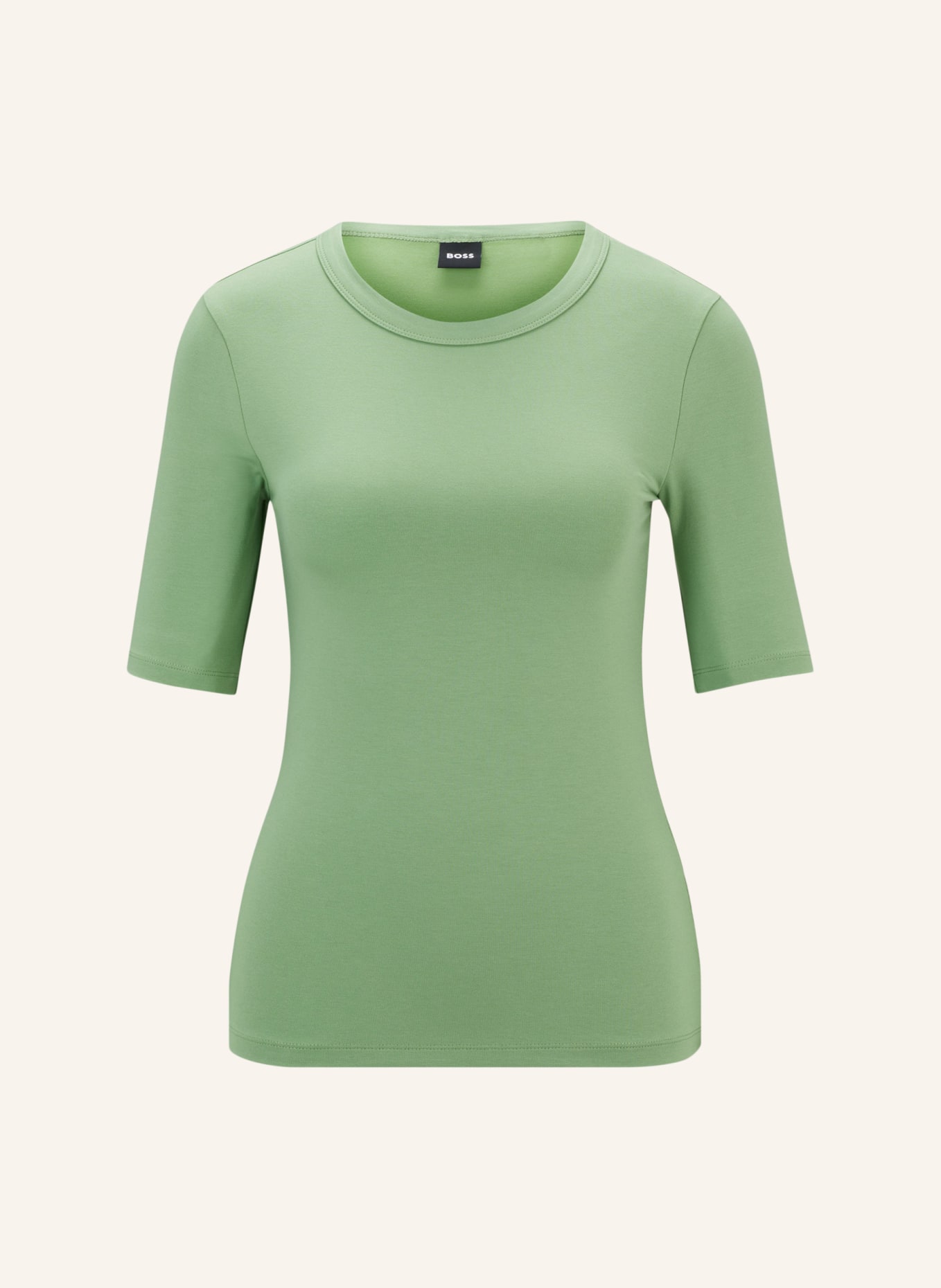 BOSS T-Shirt EFITA Slim Fit, Farbe: HELLGRÜN (Bild 1)