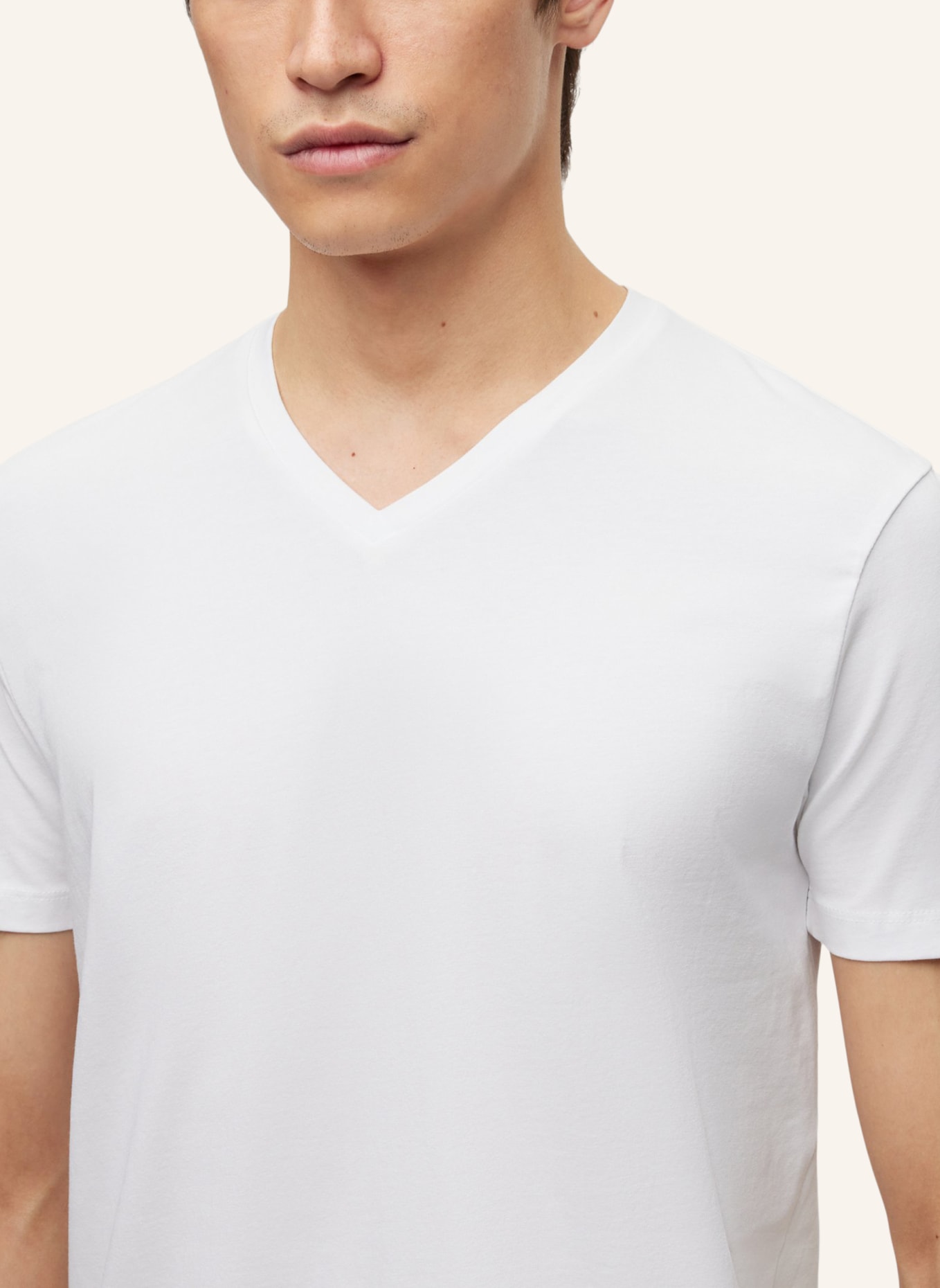 HUGO T-Shirt HUGO-V Slim Fit, Farbe: SCHWARZ (Bild 3)